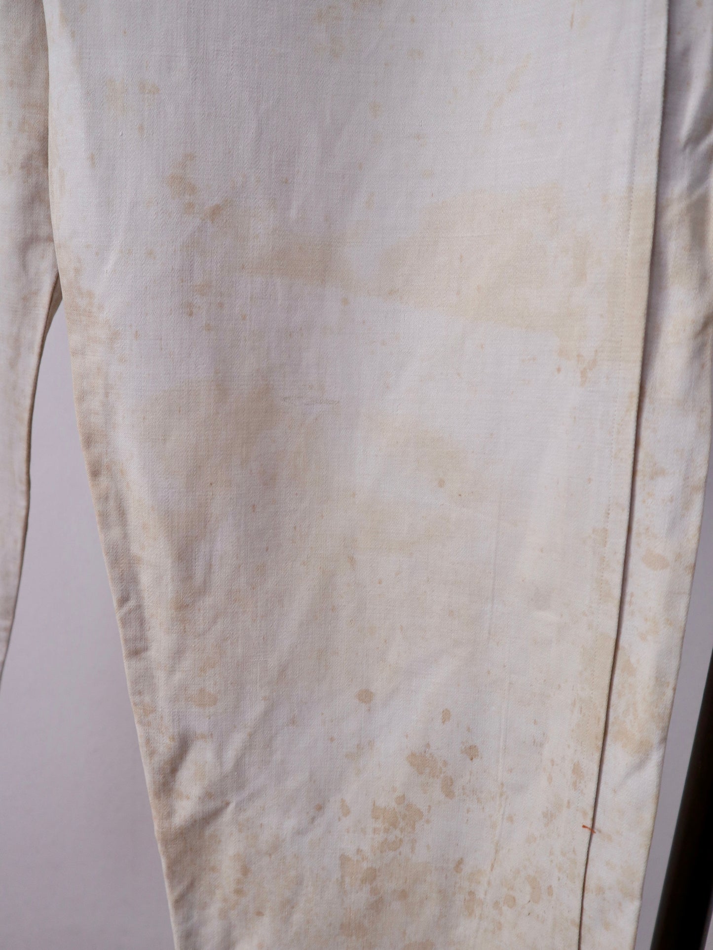Early 19th Century White Cotton Trousers – Hand Stitched with Bone Buttons