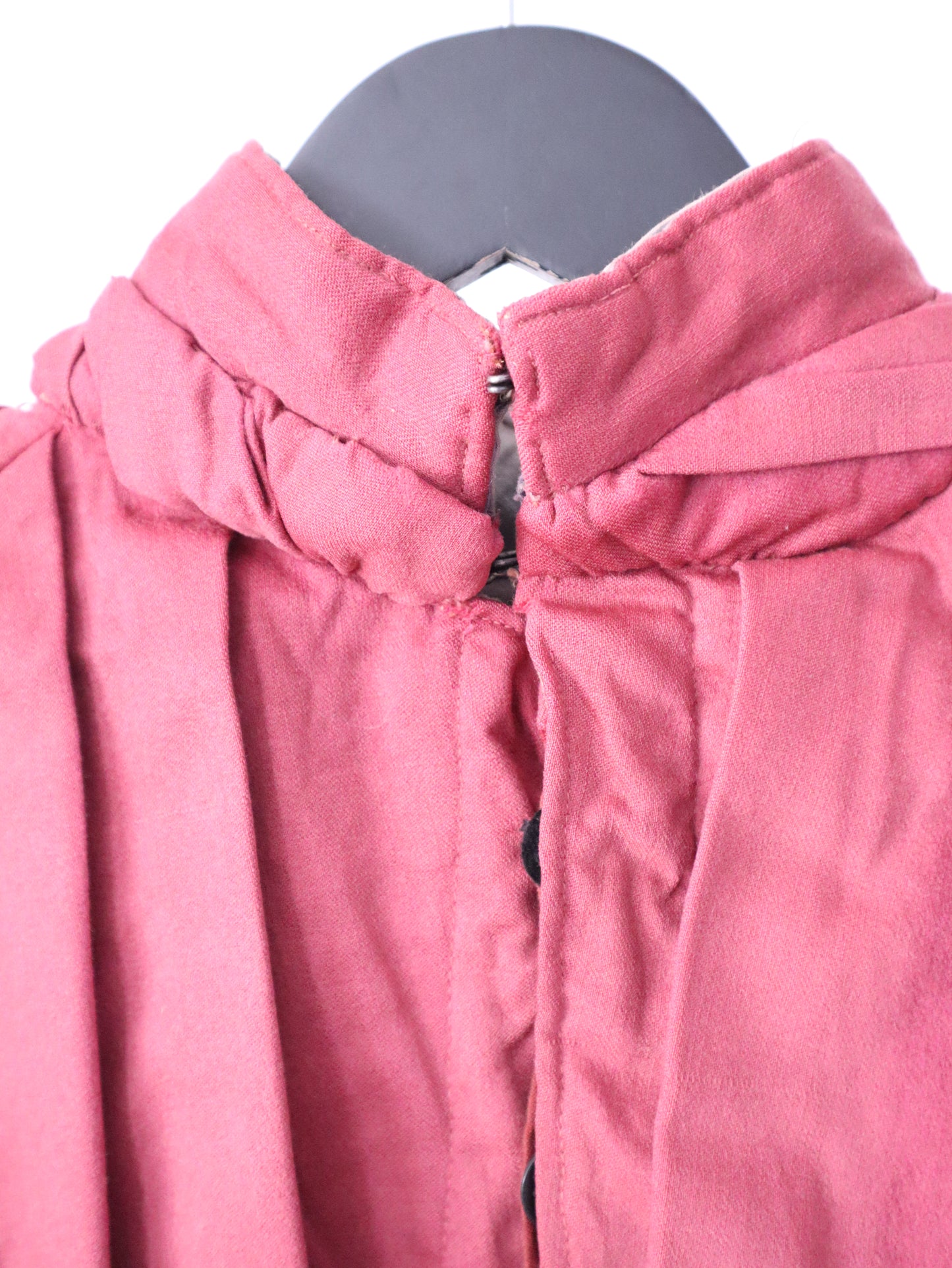 1920s French Theatre Opera Pink Wool Tunic Top Dress Pleats