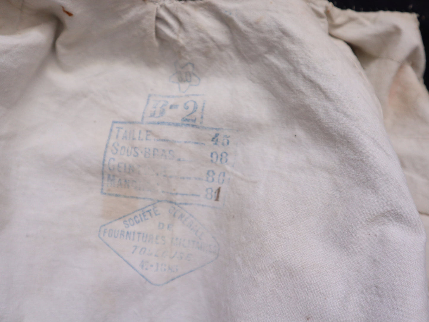 Original 1883 French Infantry Tunic – Model 1877 – 123rd Regiment – Antique Military Uniform