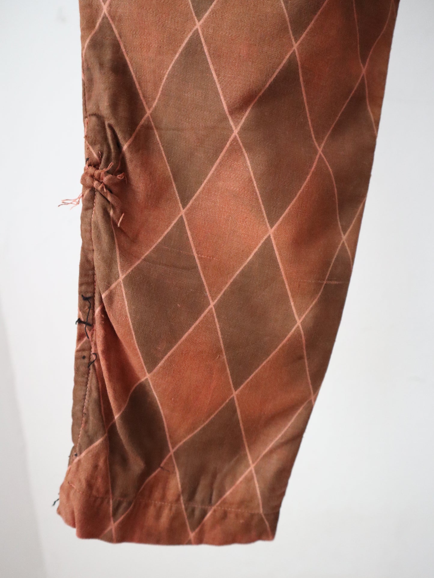 Early 20th Century French Harlequin Costume – c.1910s–20s Two-Piece Cotton Ensemble