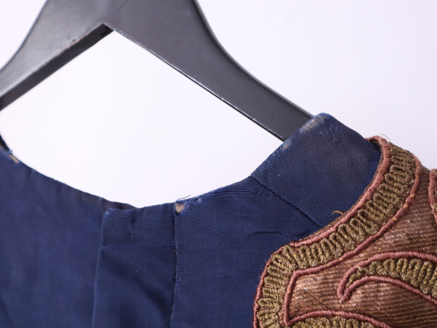 1920s French Opera Costume Blue Silk Orange Gold Oriental Style