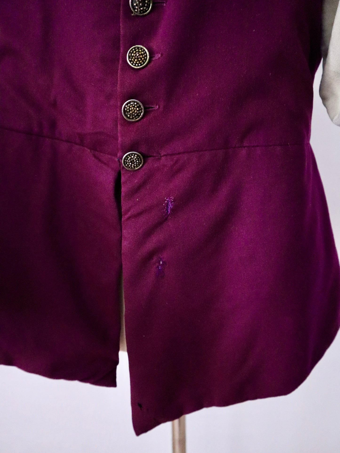 Early 1900s French Theatre Jacket in Purple Wool – Renaissance Style – Aristide Boyer Marseille