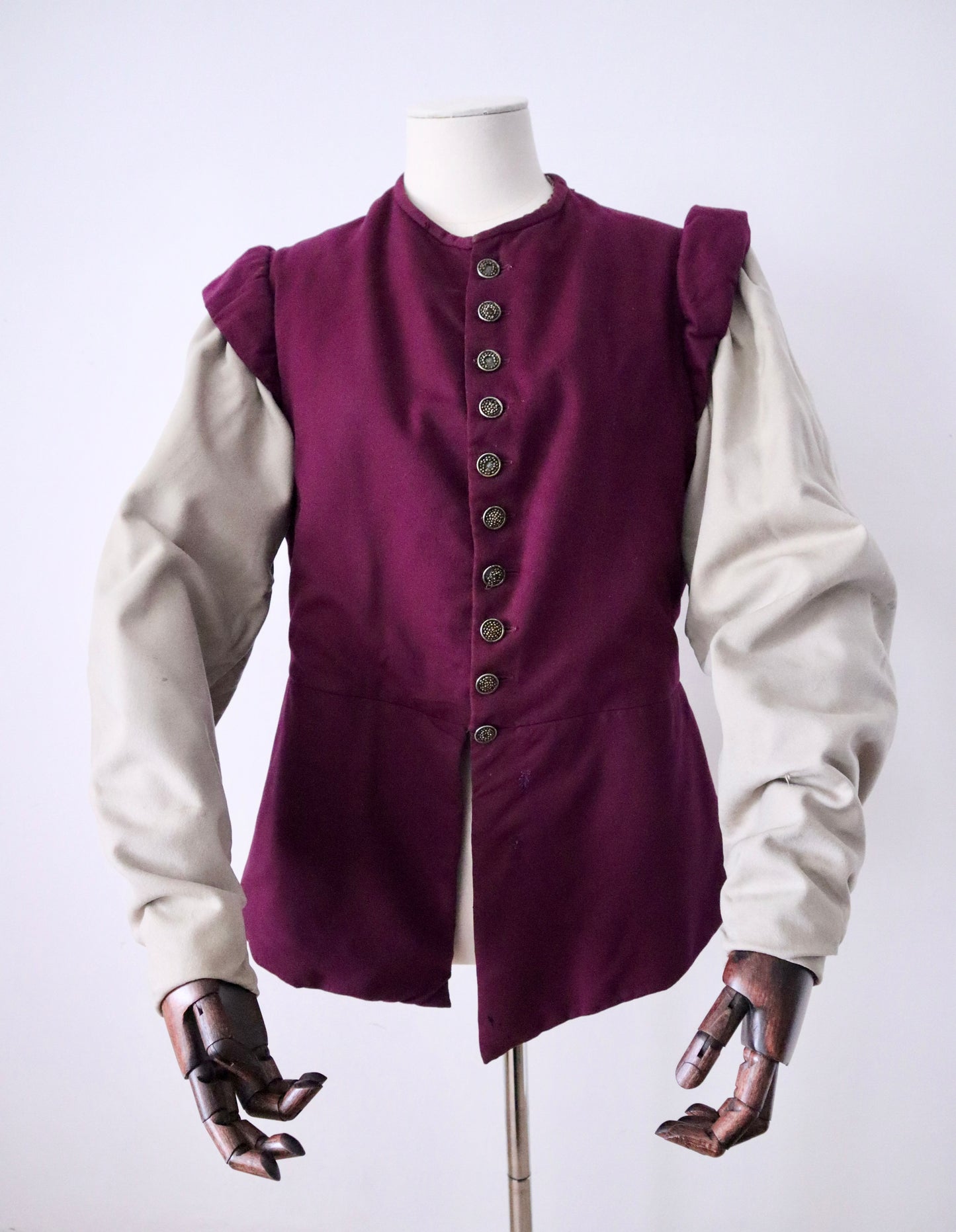 Early 1900s French Theatre Jacket in Purple Wool – Renaissance Style – Aristide Boyer Marseille