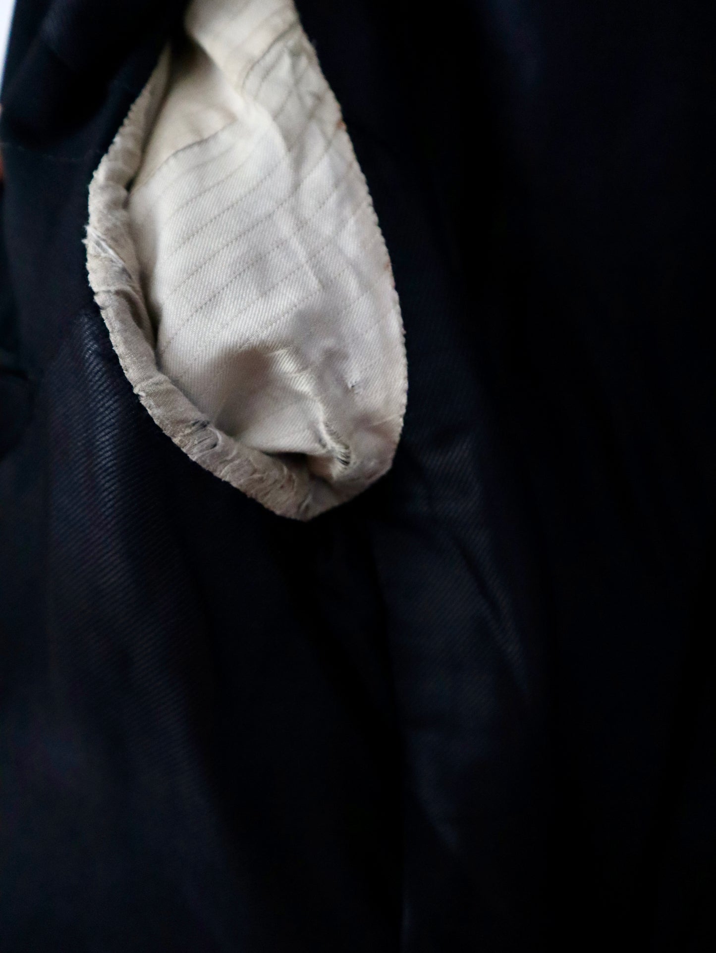 Antique 1920s French tailored lightweight wool tailcoat