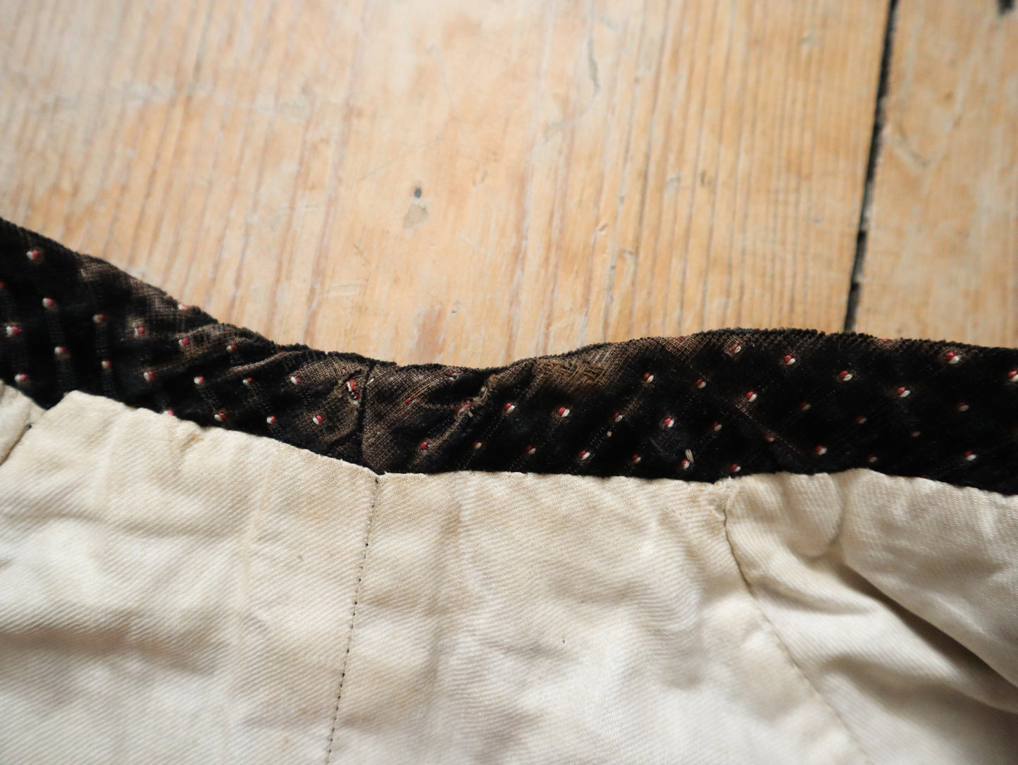 19th Century Silk VelvetWaistcoat Vest Black