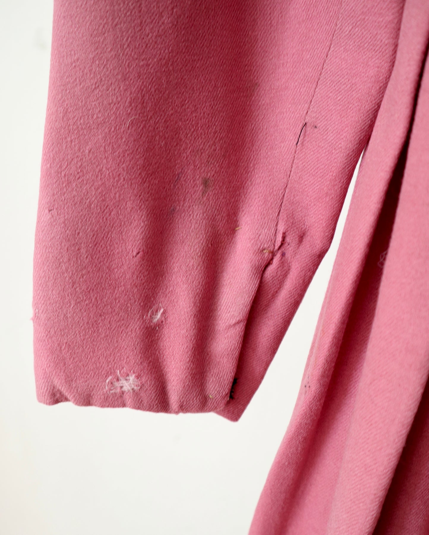 Antique French Opera Costume Pink Wool Tunic Linen Early 1900s