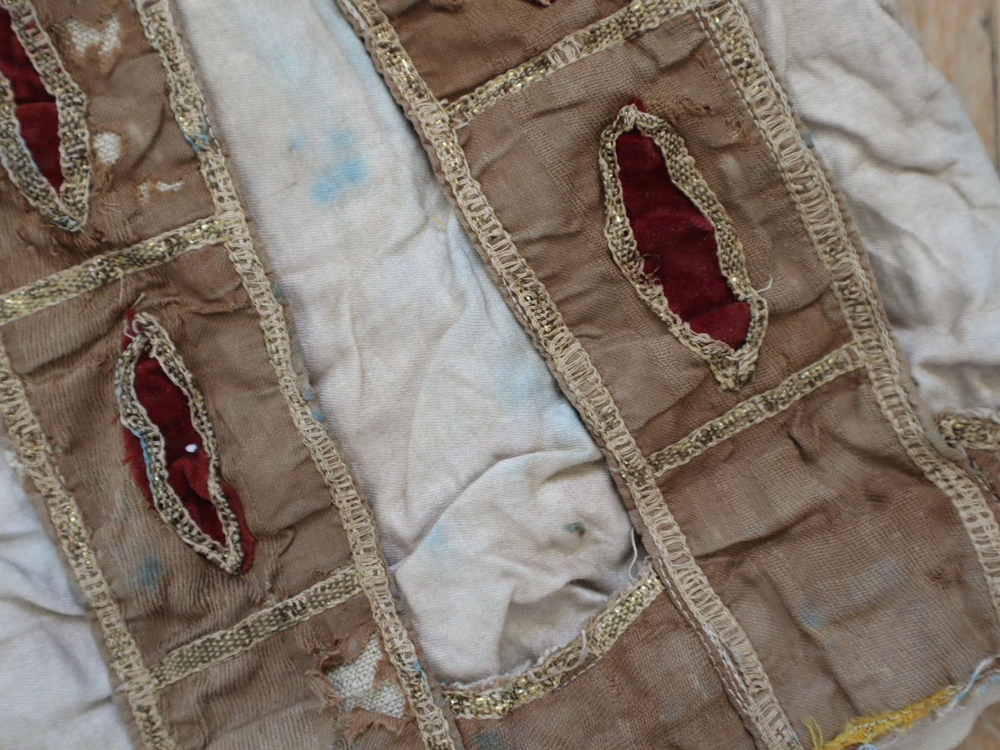 Antique French Theatre Opera Costume Hose Shorts Renaissance Style Slash Puff