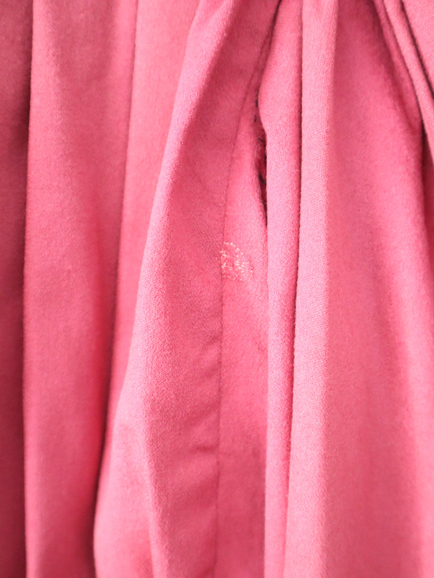 1920s French Theatre Opera Pink Wool Tunic Top Dress Pleats