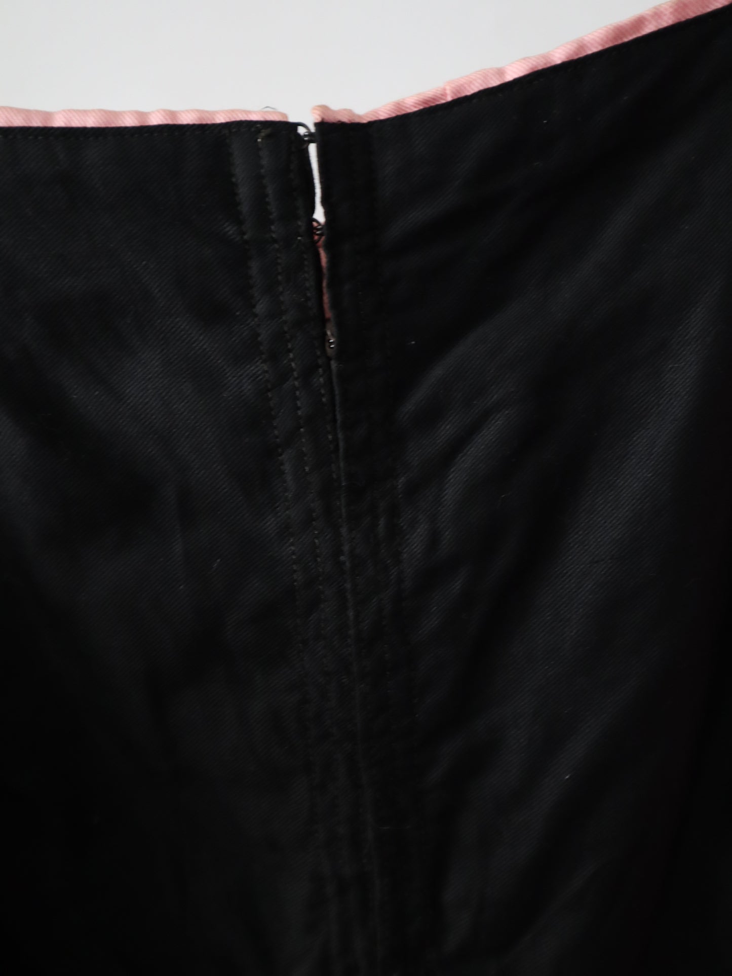 1920s 30s  French Costume Pink Black Bodice Skirt Theatre Cotton