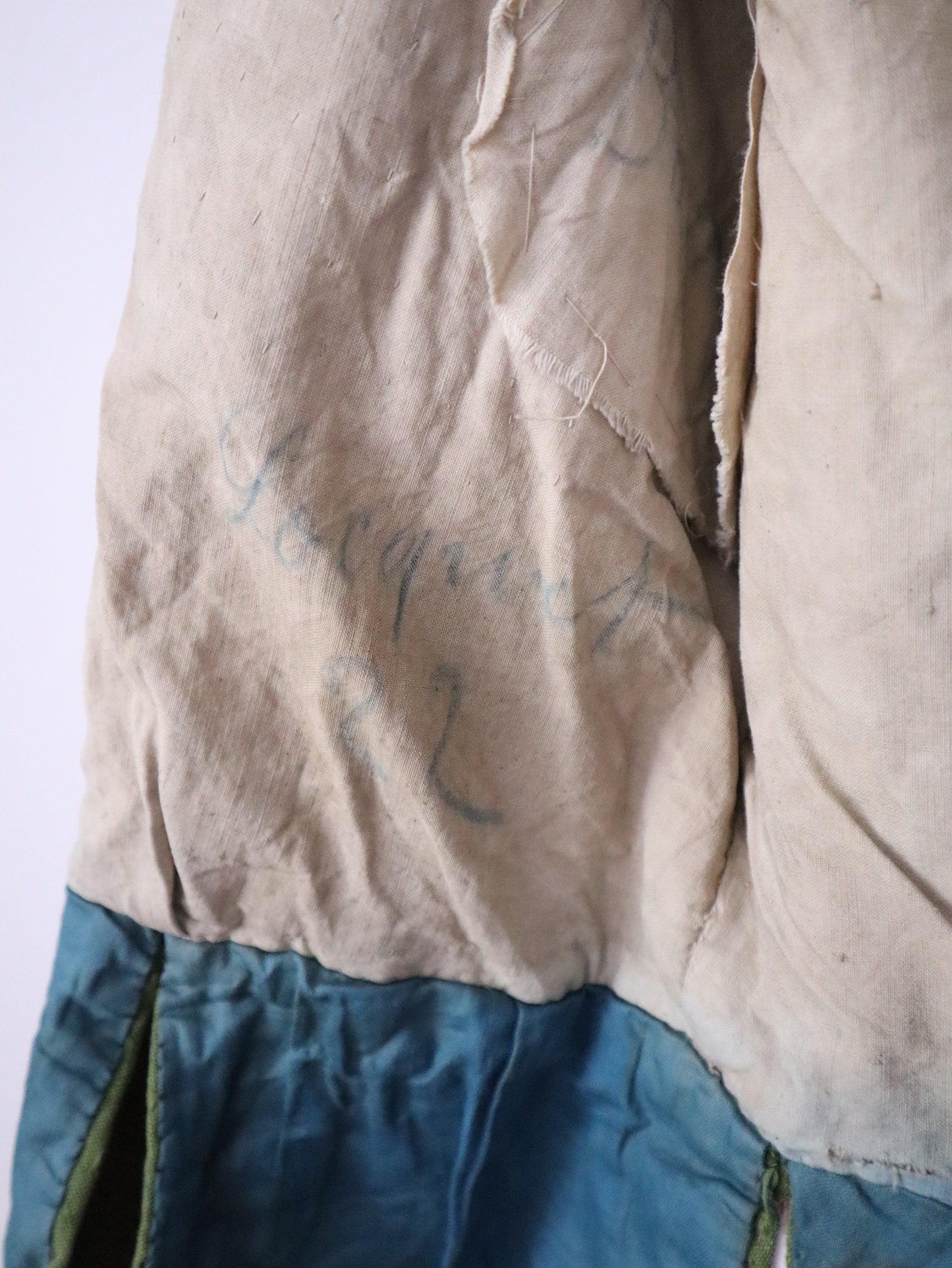 Antique French Opera Costume Jacket – Early 1900s, Green & Red Cotton, Aristide Boyer Marseille