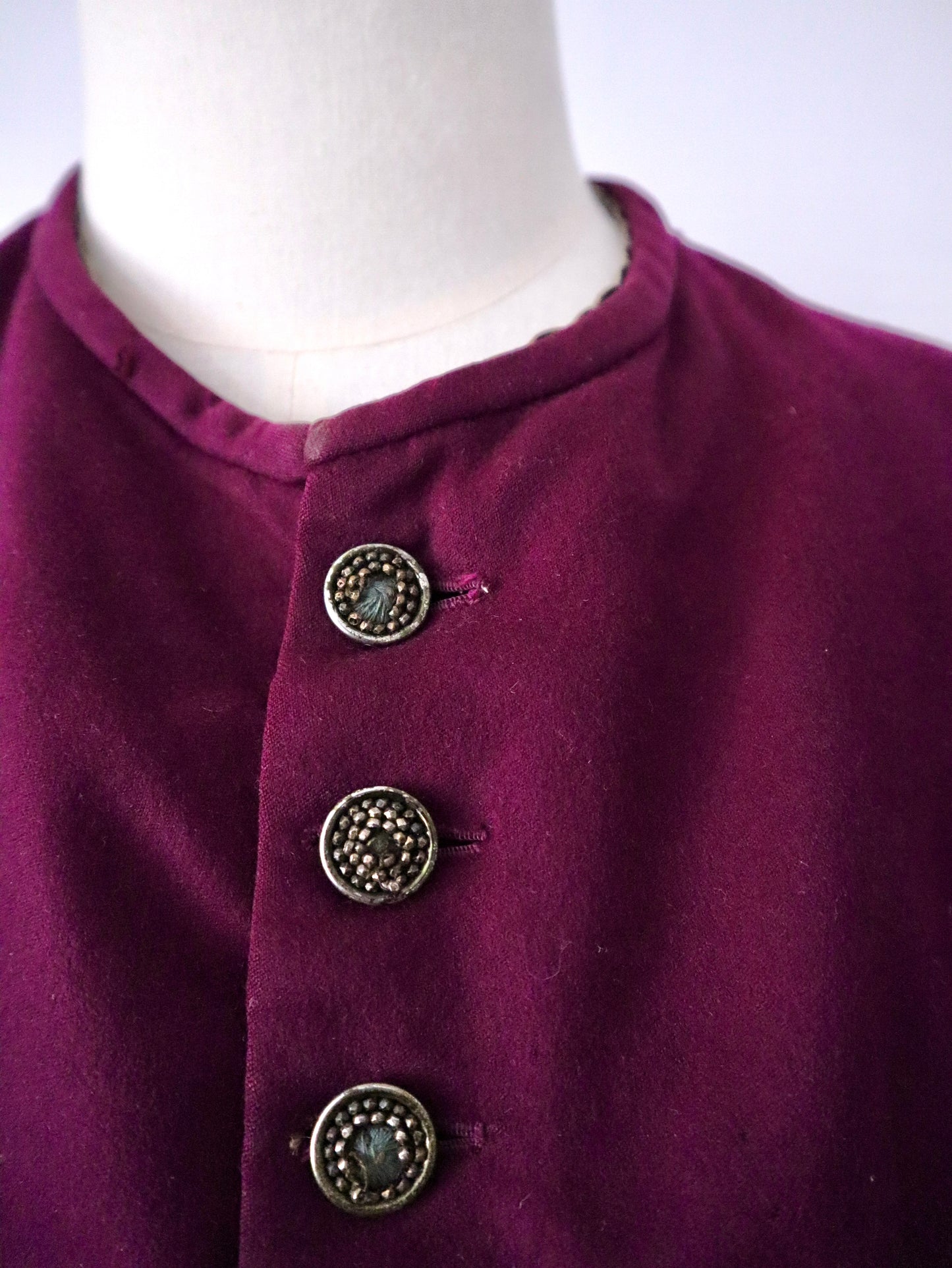 Early 1900s French Theatre Jacket in Purple Wool – Renaissance Style – Aristide Boyer Marseille