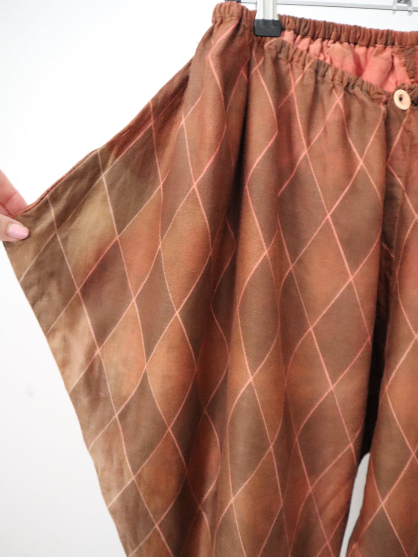 Early 20th Century French Harlequin Costume – c.1910s–20s Two-Piece Cotton Ensemble