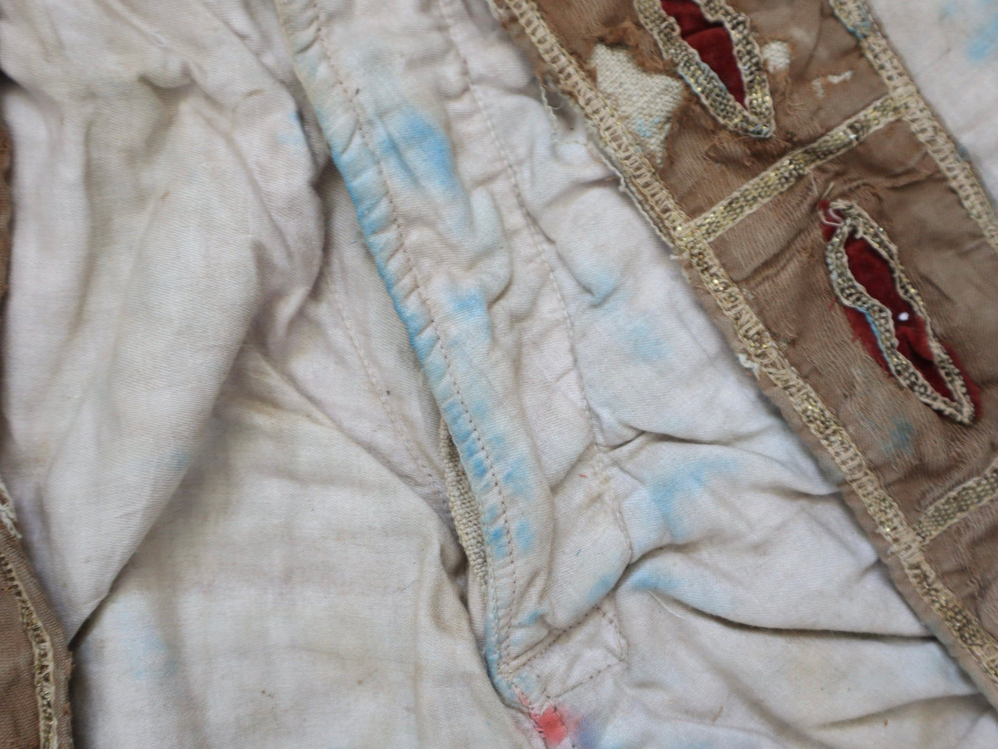 Antique French Theatre Opera Costume Hose Shorts Renaissance Style Slash Puff