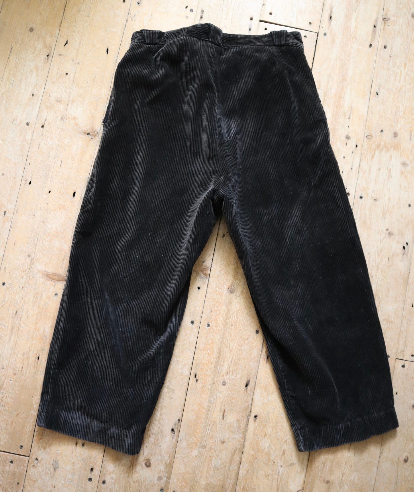 1950s French Workwear Trousers Pants Brown Corduroy by La Biche Chore