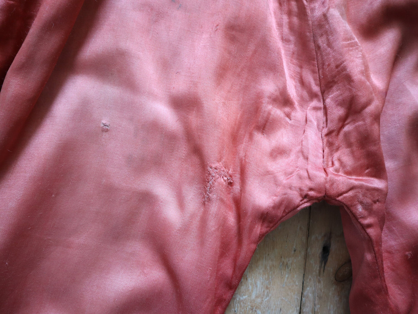 1920s French Rose Pink Satin Pantaloons Trousers Pants Theatre Costume