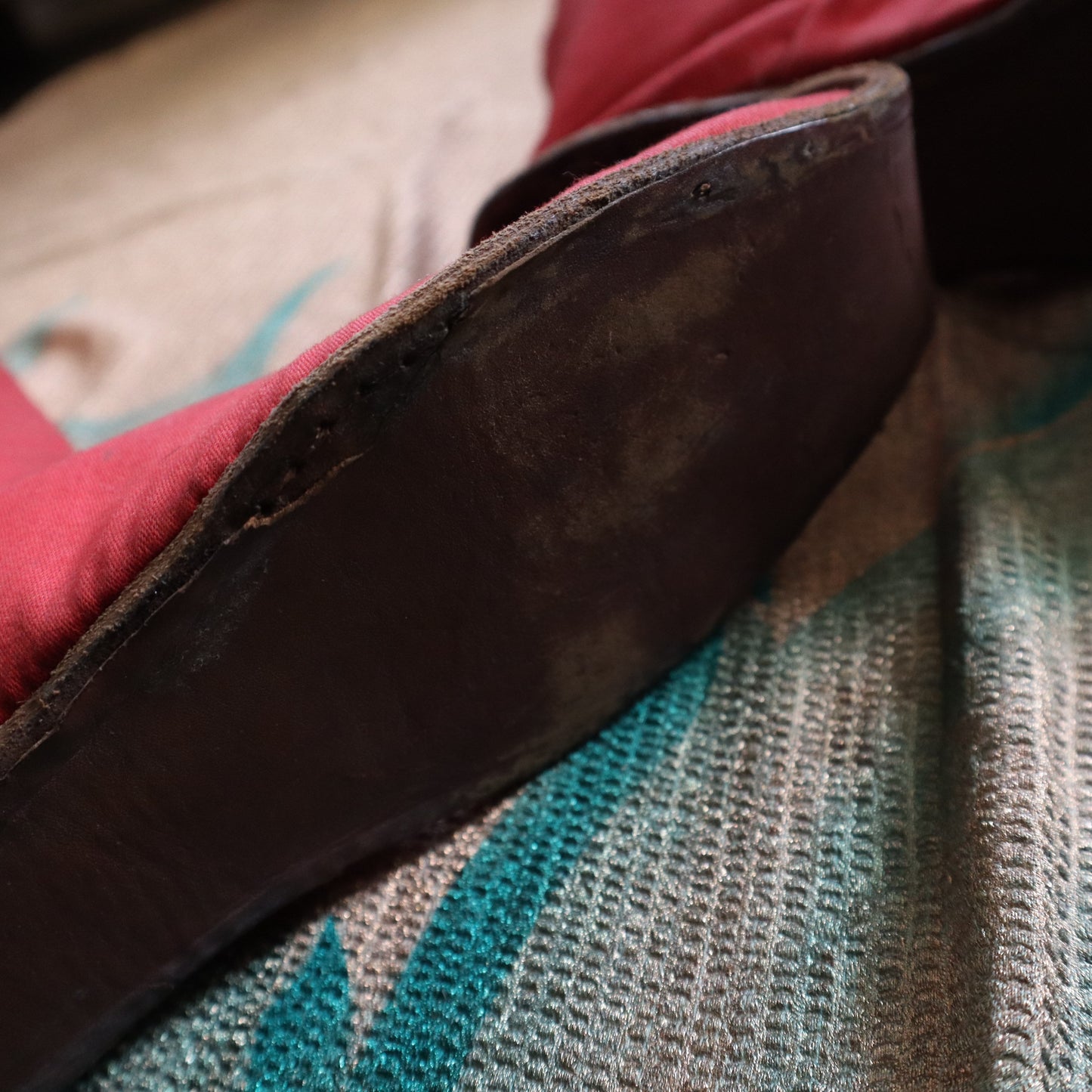 Antique Red Boots French Theatre Fabric Leather Renaissance Style Antique