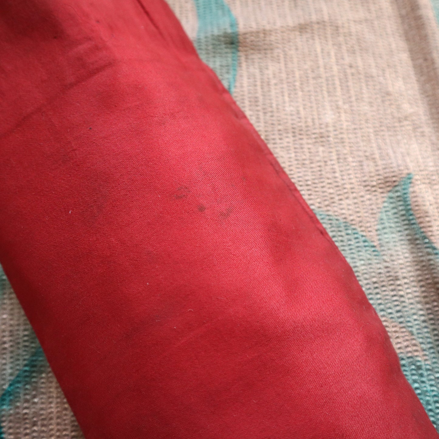 Antique Red Boots French Theatre Fabric Leather Renaissance Style Antique