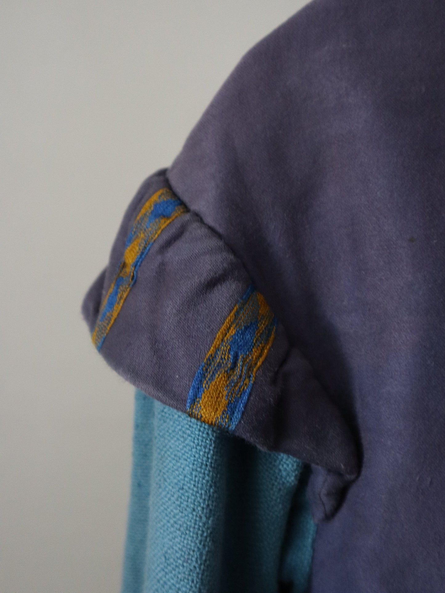 Antique French Theatre Costume Jacket Blue cotton early 1900s 1910s