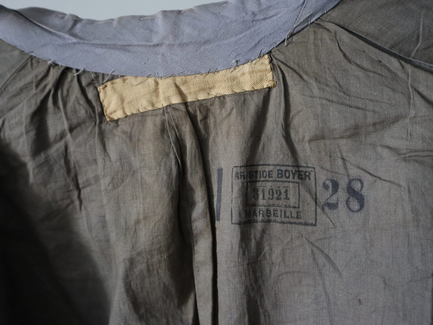 Antique French Theatre Costume Jacket Blue cotton early 1900s 1910s