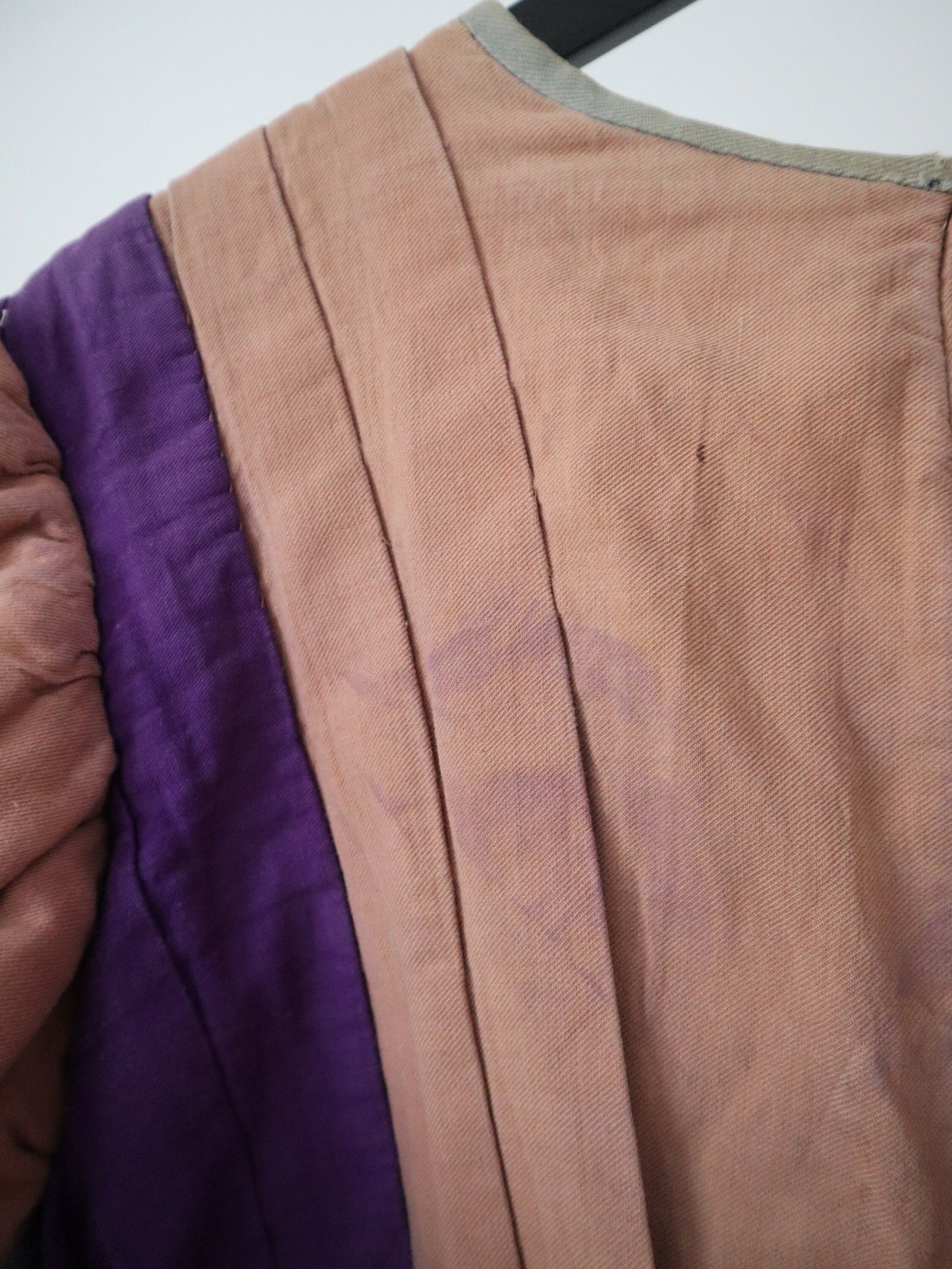 Antique French Theatre Costume Tunic Renaissance Style Pink Grey Purple