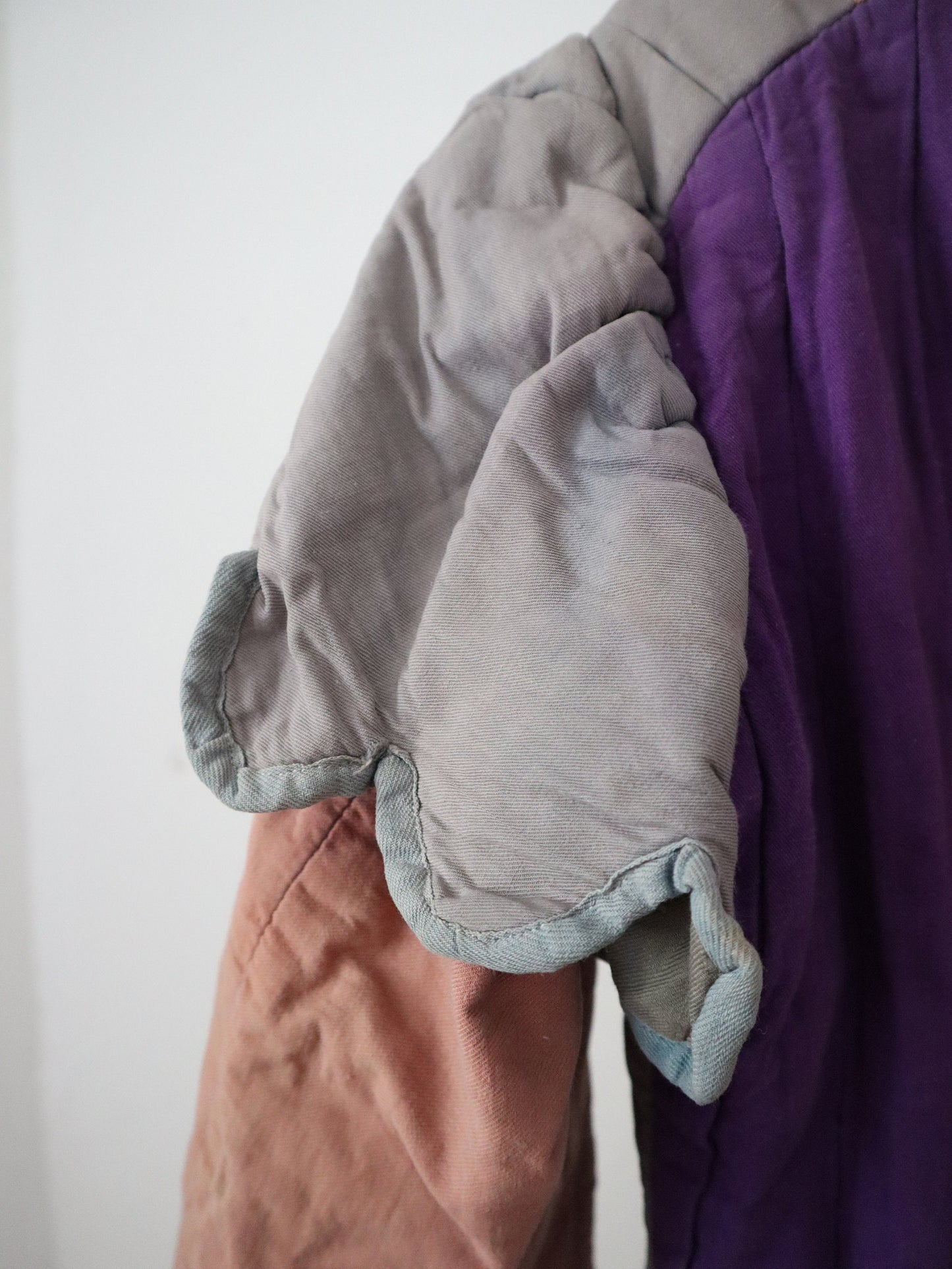 Antique French Theatre Costume Tunic Renaissance Style Pink Grey Purple