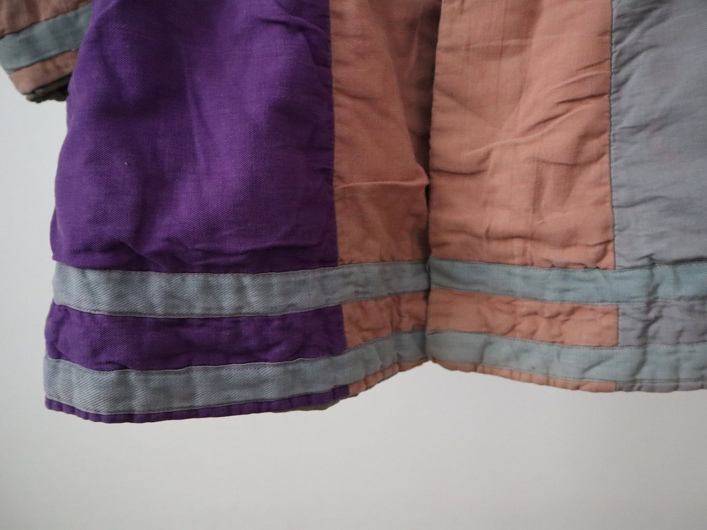 Antique French Theatre Costume Tunic Renaissance Style Pink Grey Purple