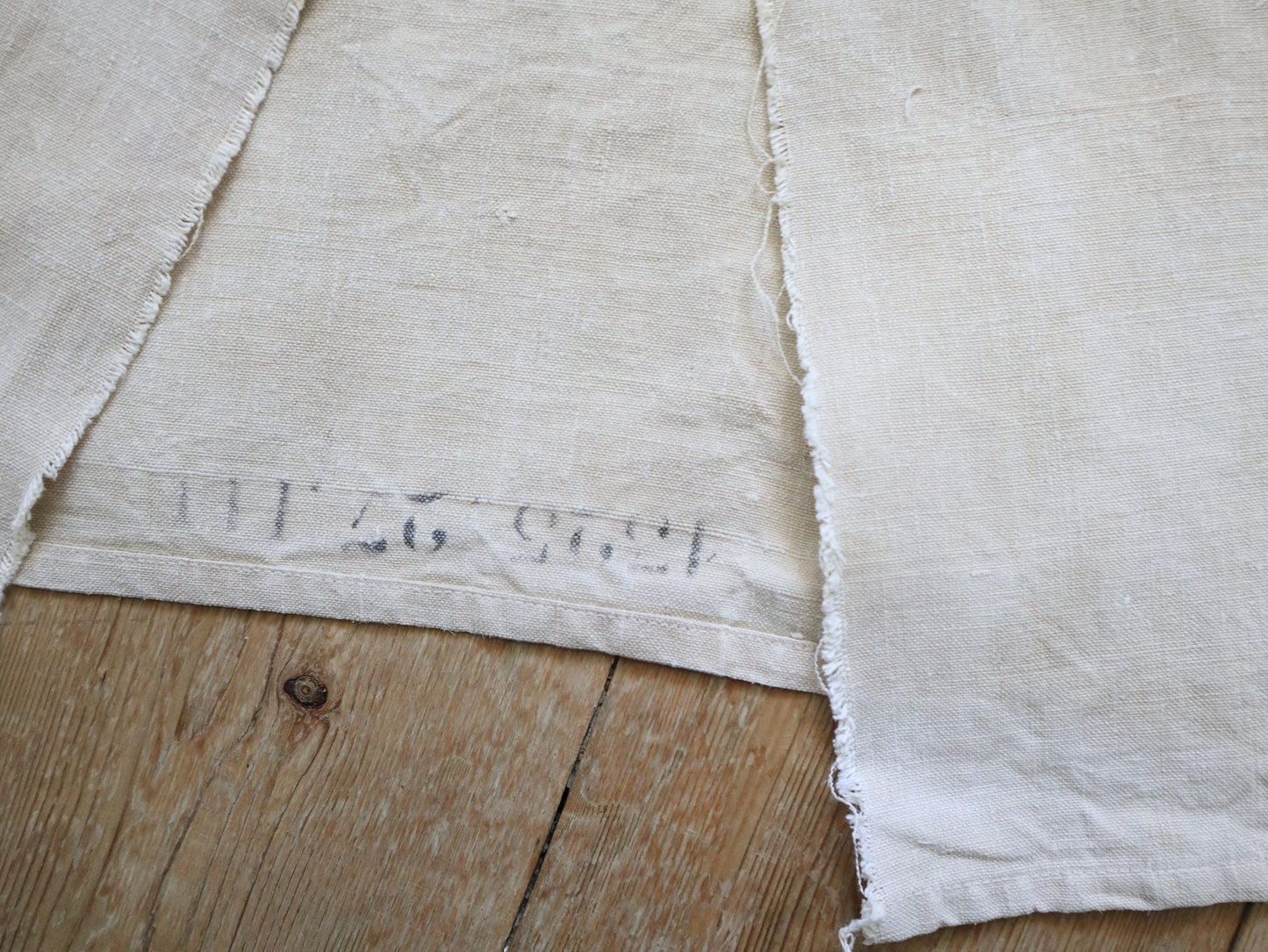 1920s French Naval Navy Sailor Jacket Linen Stamped Military Shirt Top