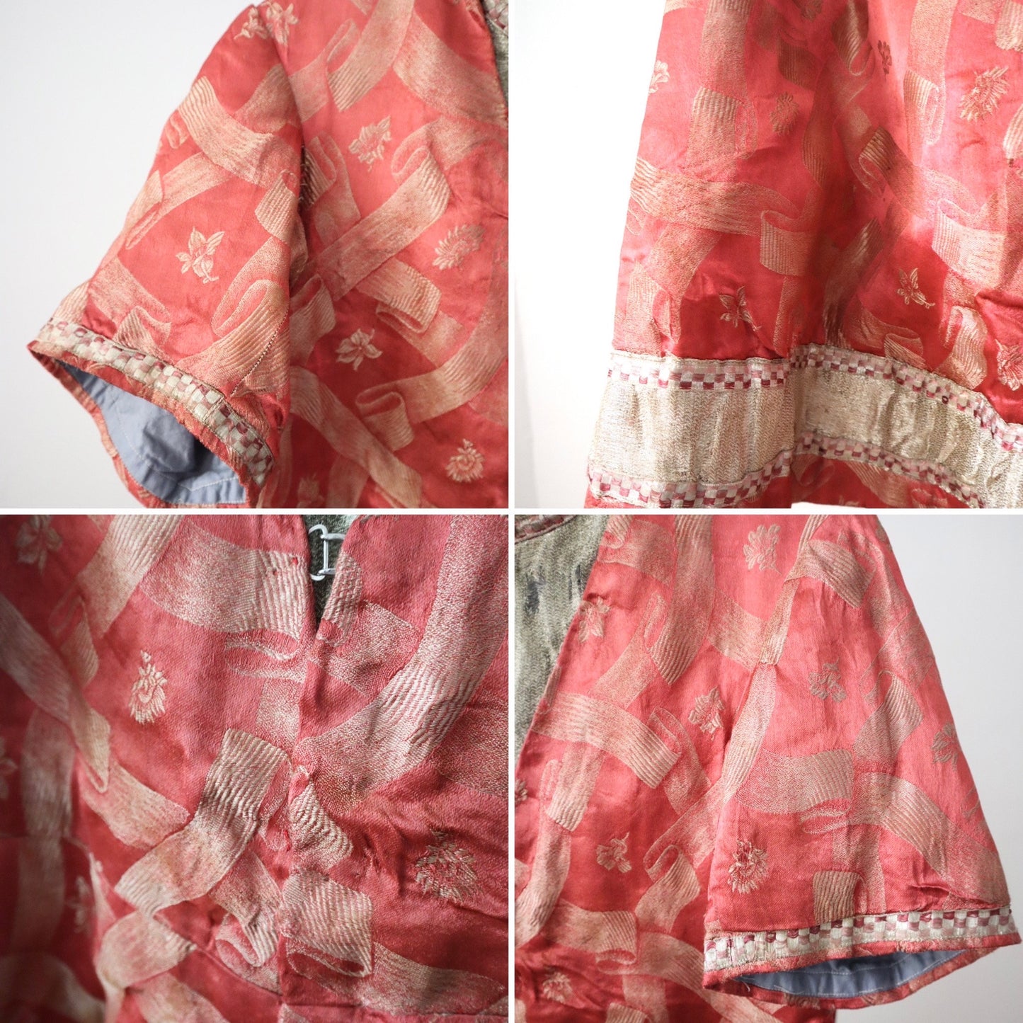 Antique 1910s French Opera Tunic | Renaissance Style Costume in Pink and Silver Lamé