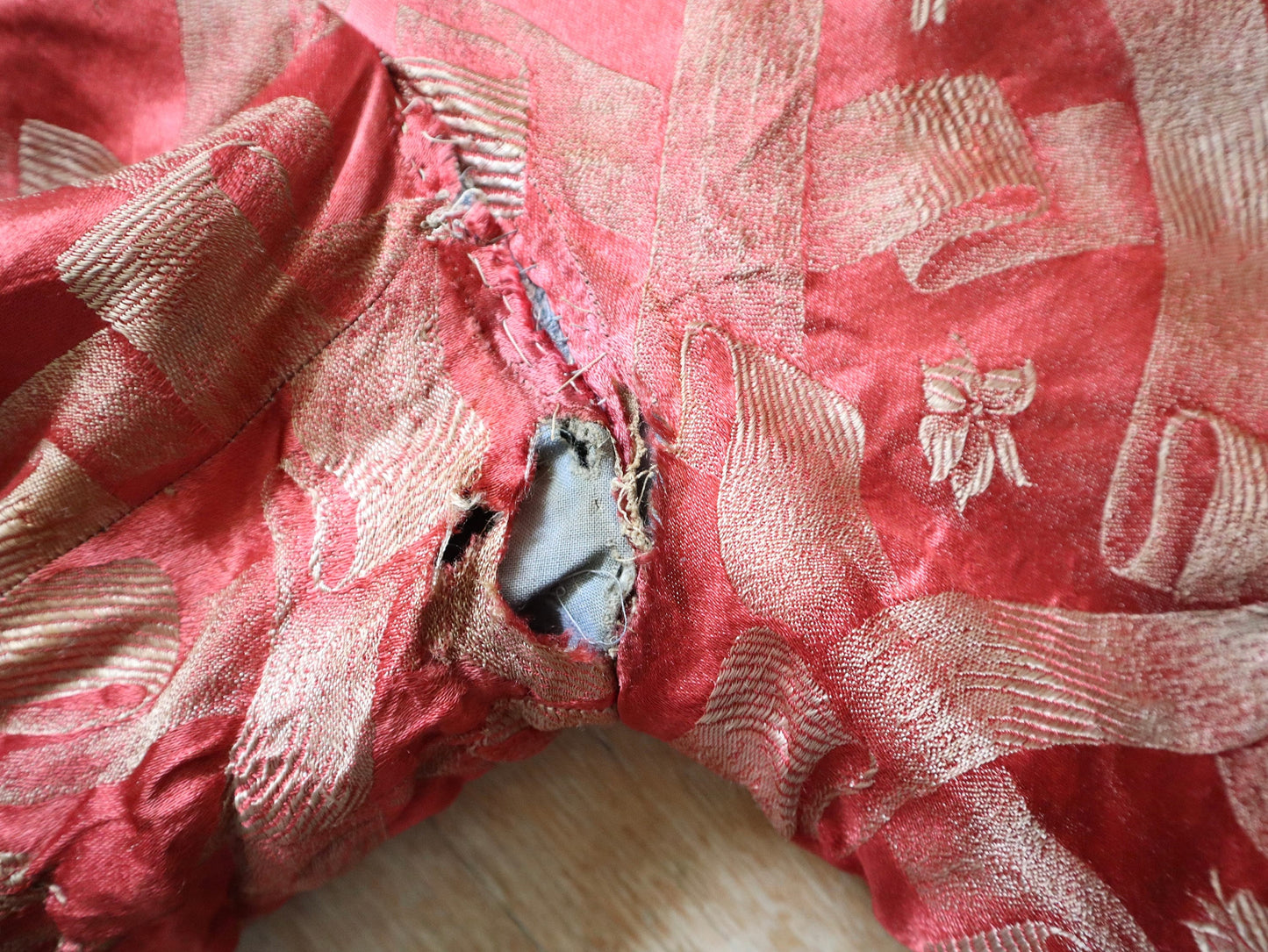 Antique 1910s French Opera Tunic | Renaissance Style Costume in Pink and Silver Lamé