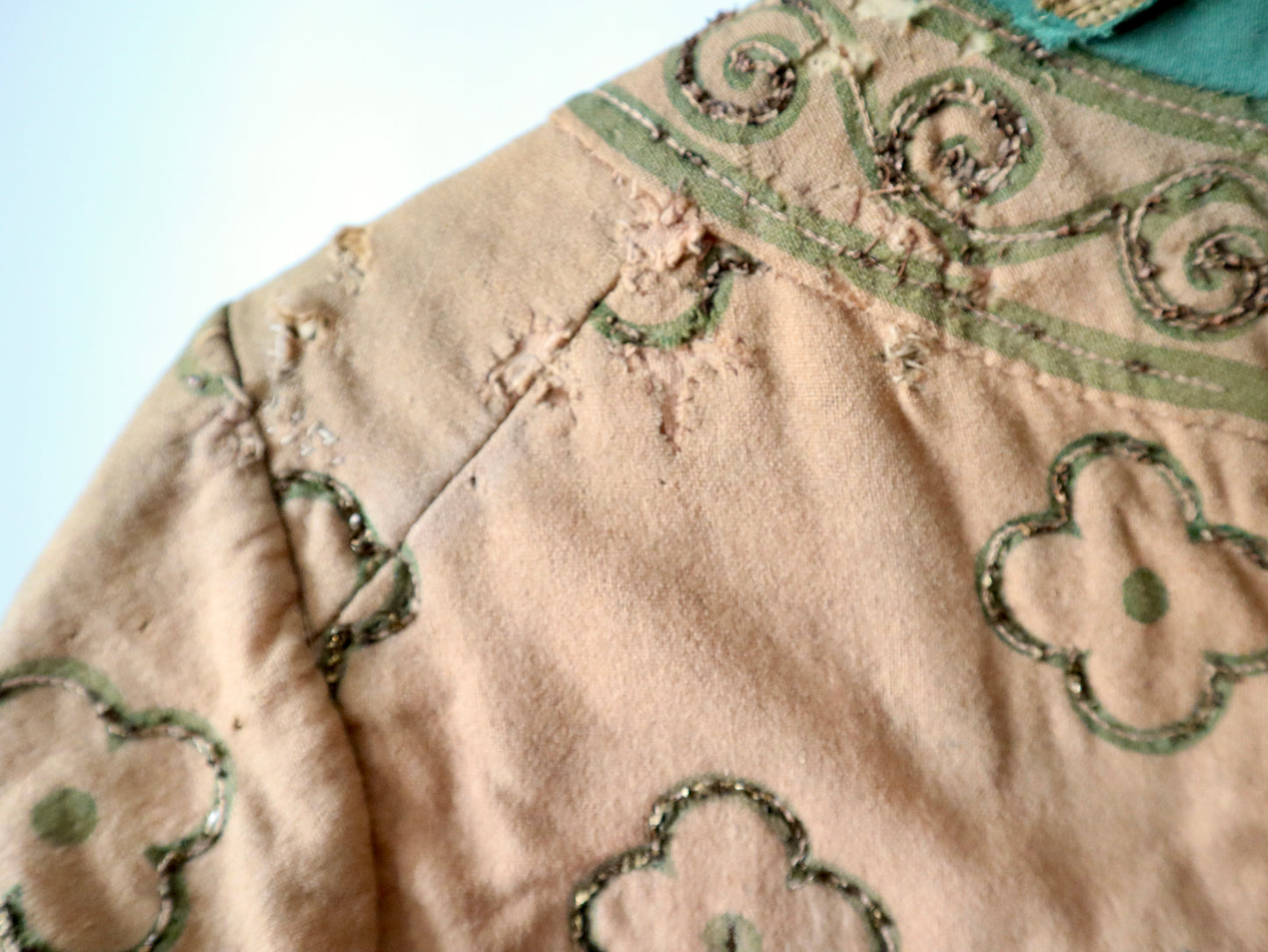 Antique early 1900s French opera costume wool dress tunic