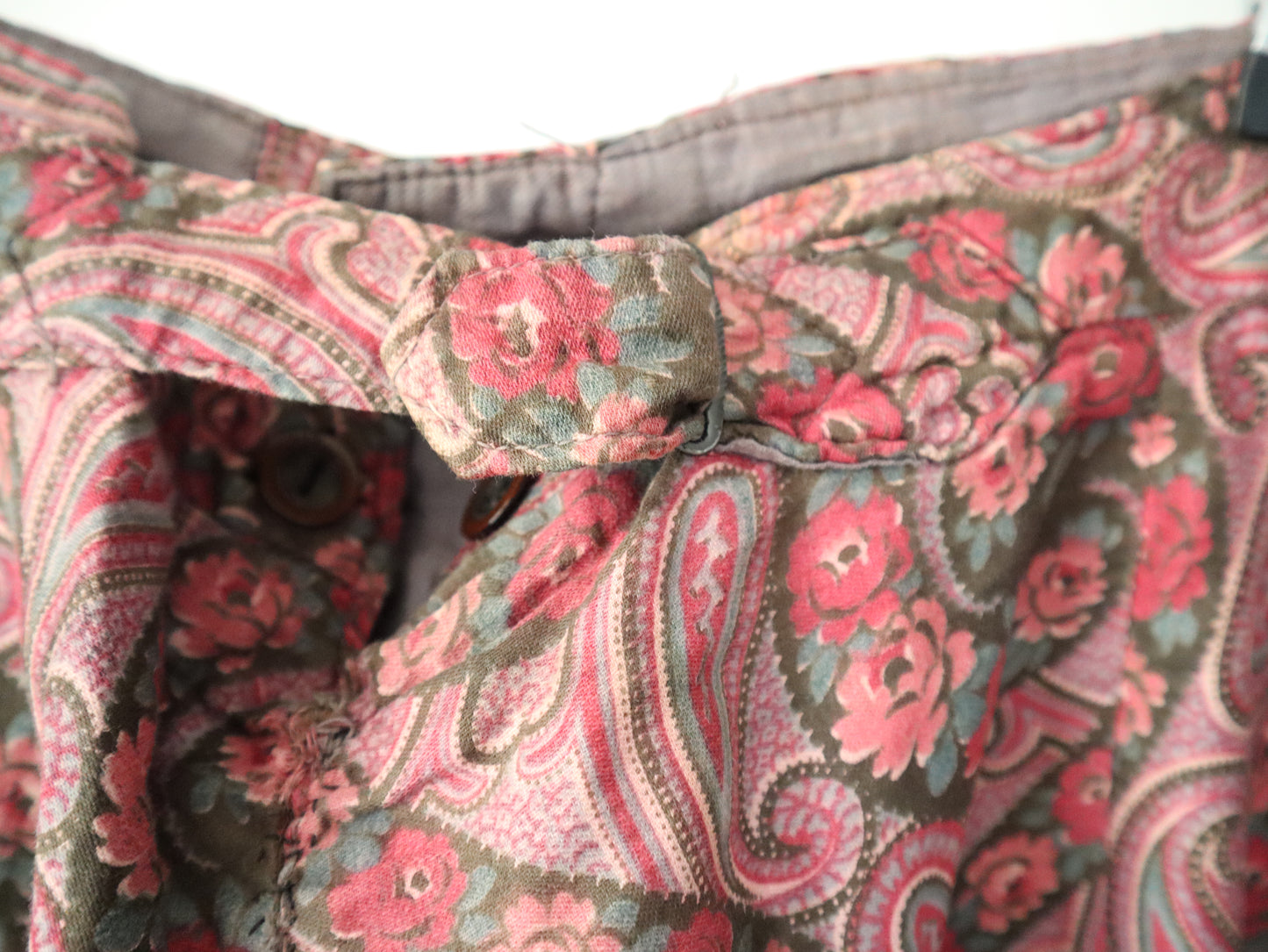 1920s French Opera Costume Trousers Rose Paisley Pink