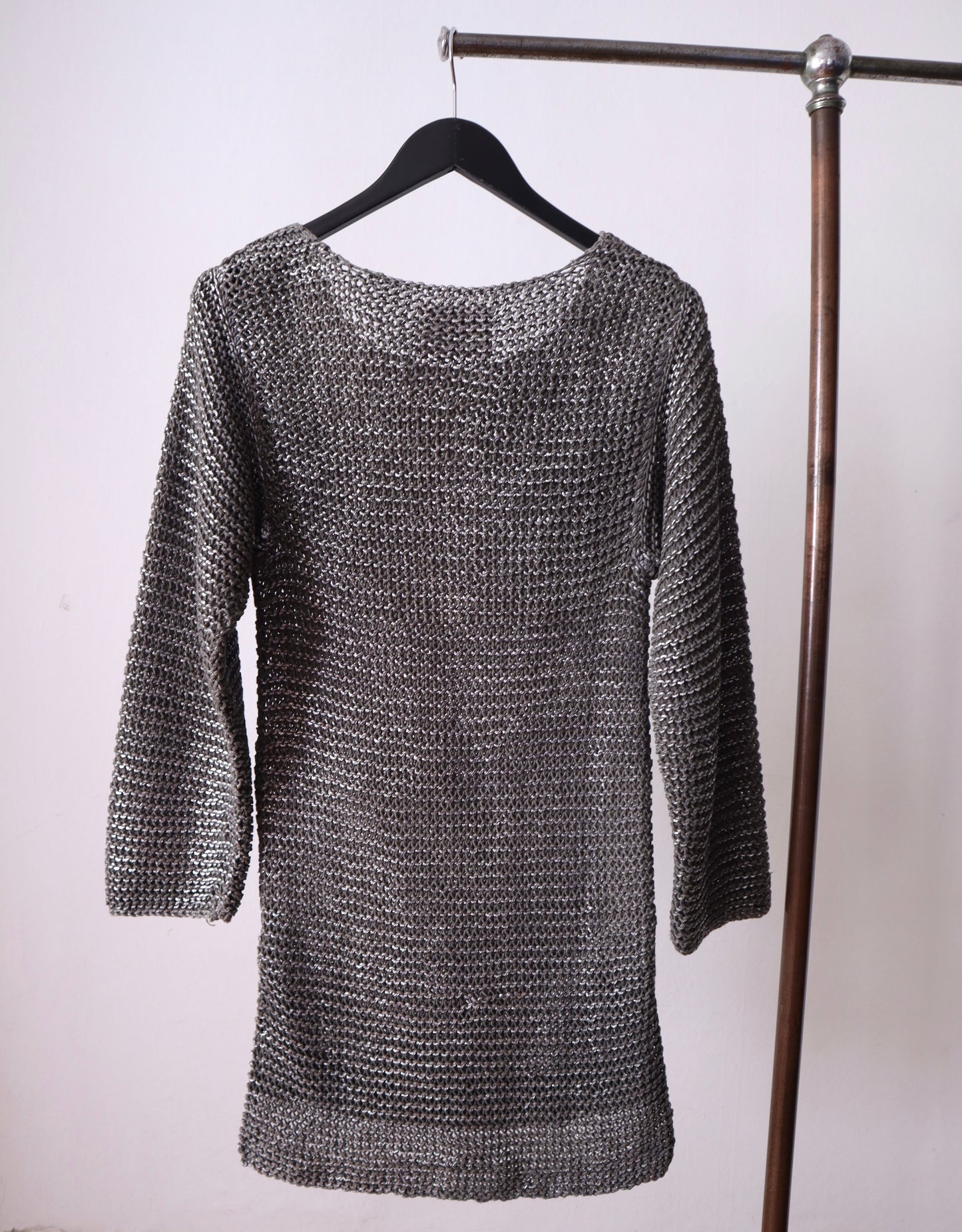 Silver Grey Knitted Knight Top Sweater Jumper Royal Opera House Costume