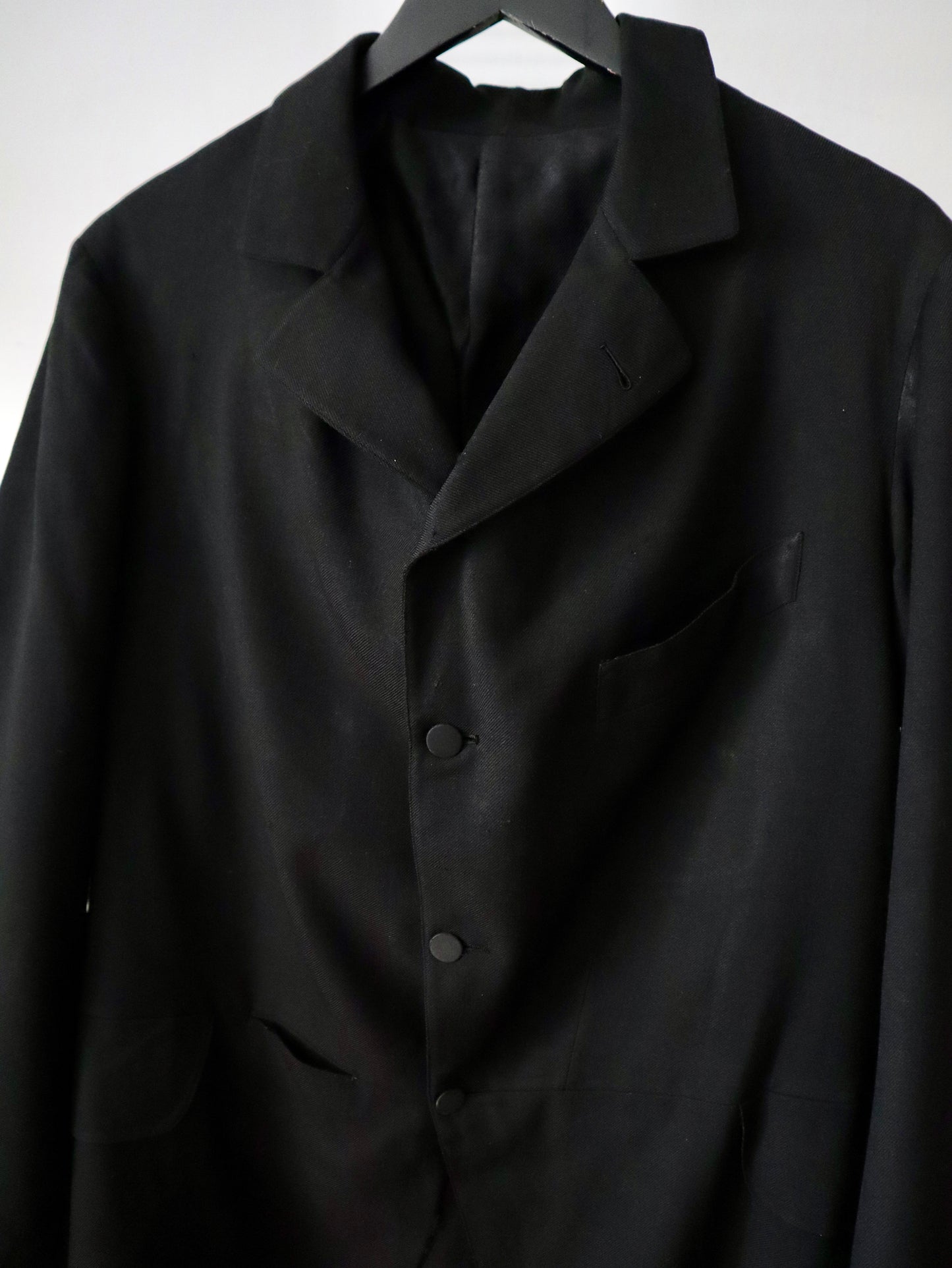 Antique 1920s French tailored lightweight wool tailcoat