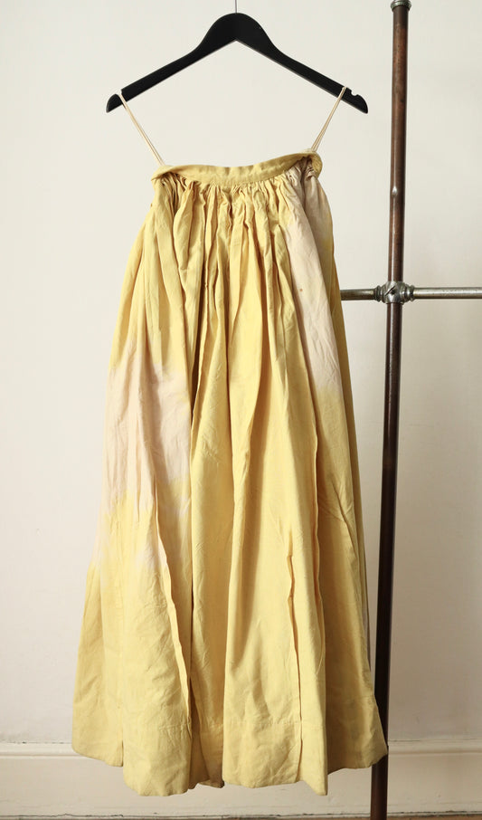 Royal Opera House Costume London Full Sunset Yellow Cotton Skirt Long