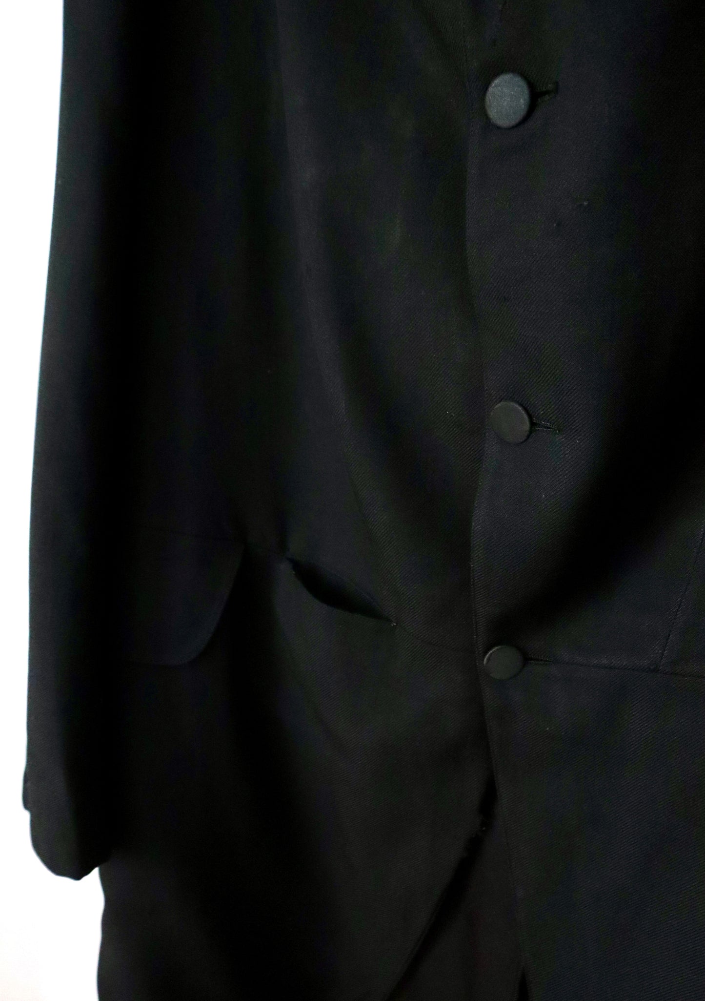 Antique 1920s French tailored lightweight wool tailcoat