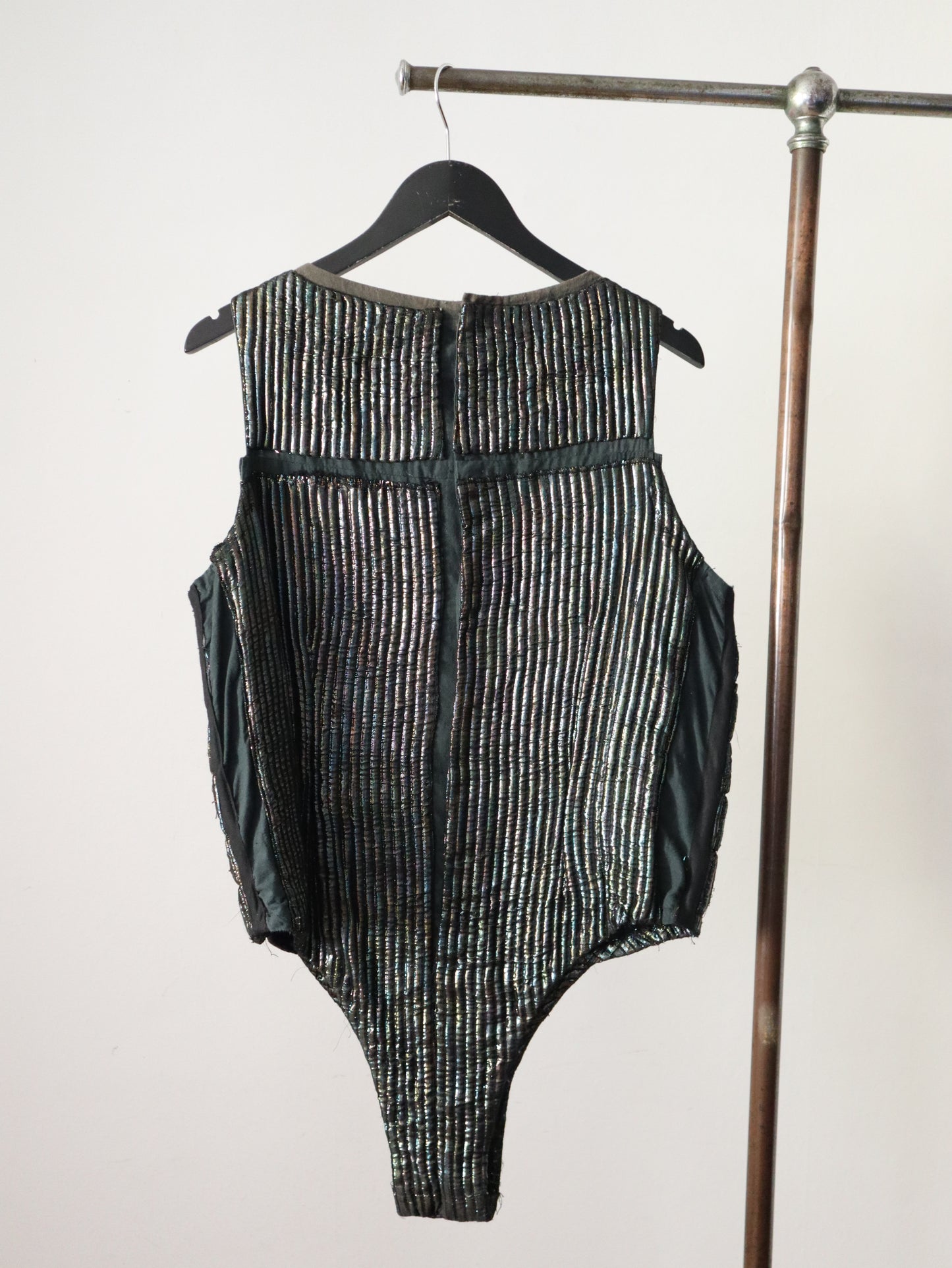 Royal Opera House Costume Metallic Leotard Quilted Padded