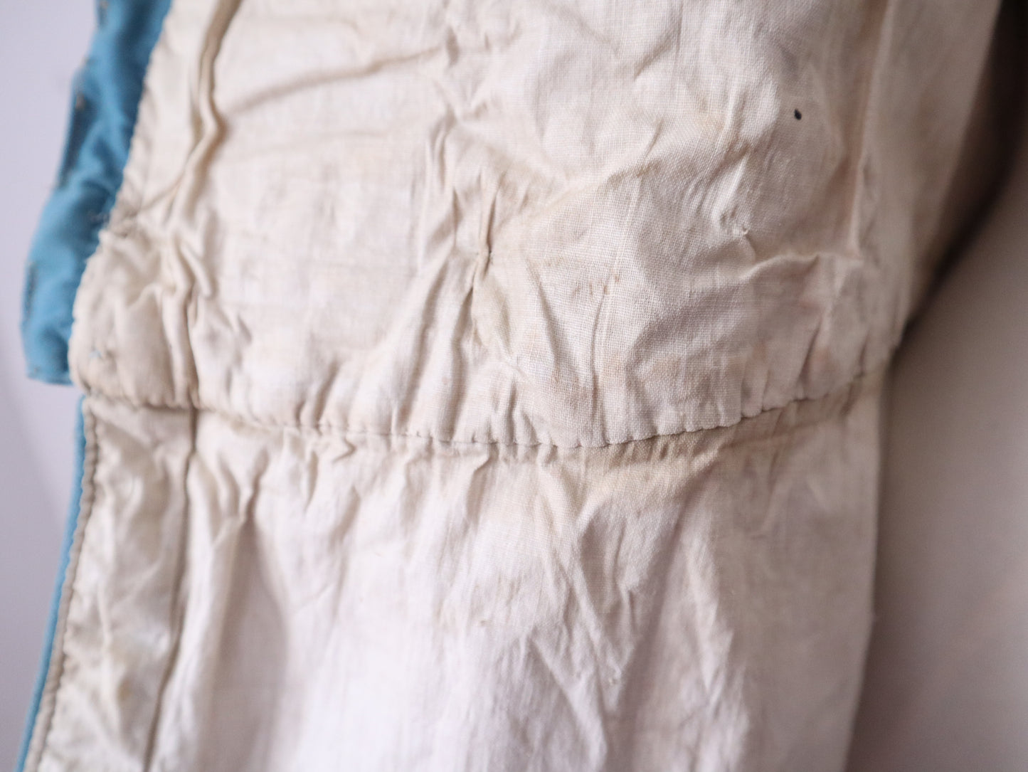 Antique 19th Century Theatrical Military-Style Jacket | Hand-Sewn Powder Blue Costume Coat  Metal Ribbon Trim Tassels