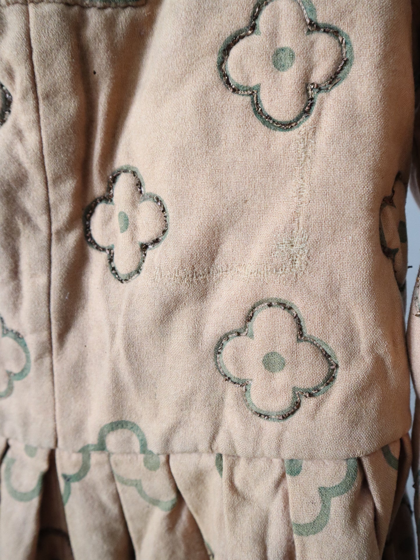 Antique early 1900s French opera costume wool dress tunic