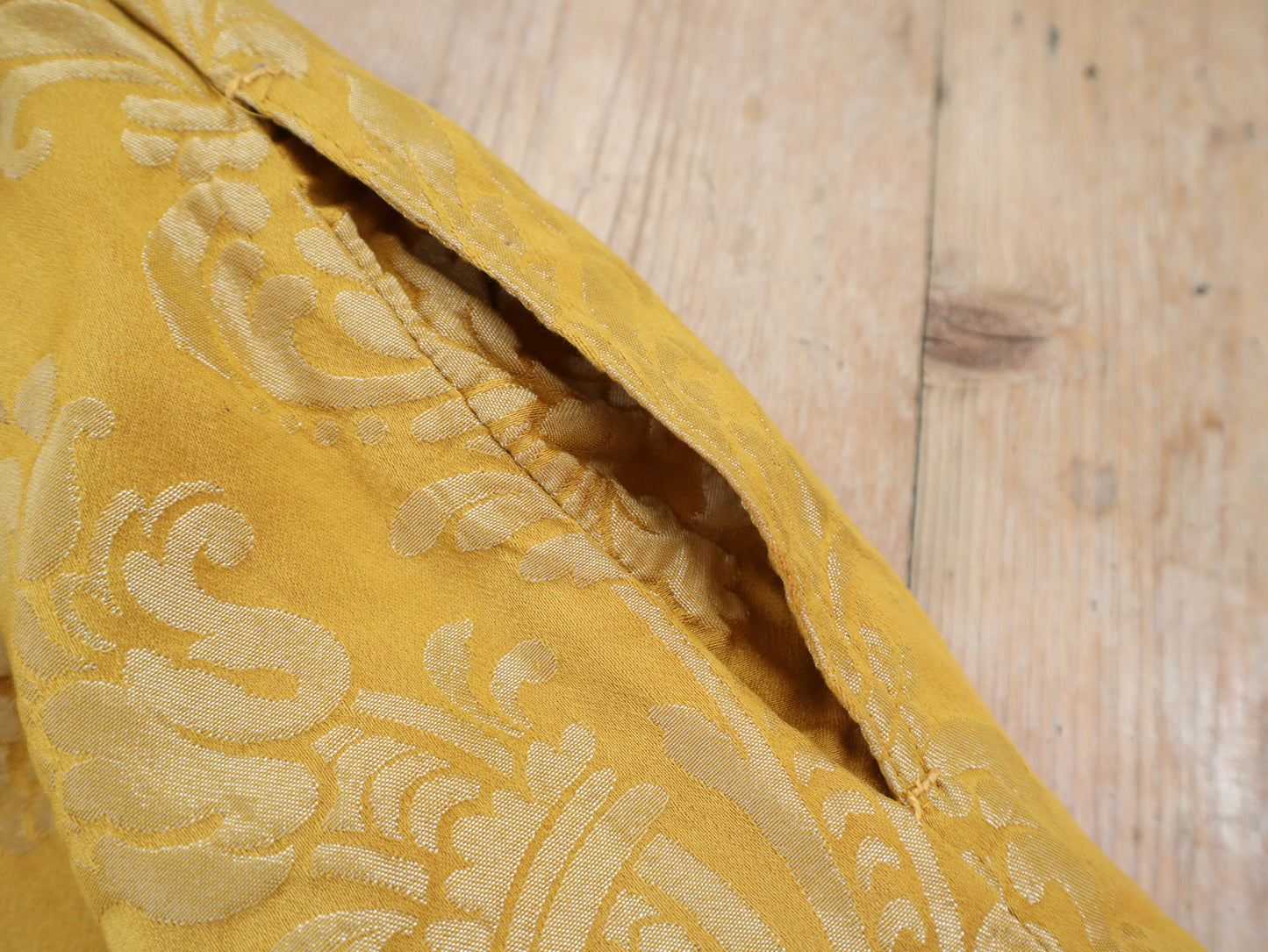 Antique French Golden Yellow Brocade Silk Breeches Pants Trousers Theatre Opera Costume