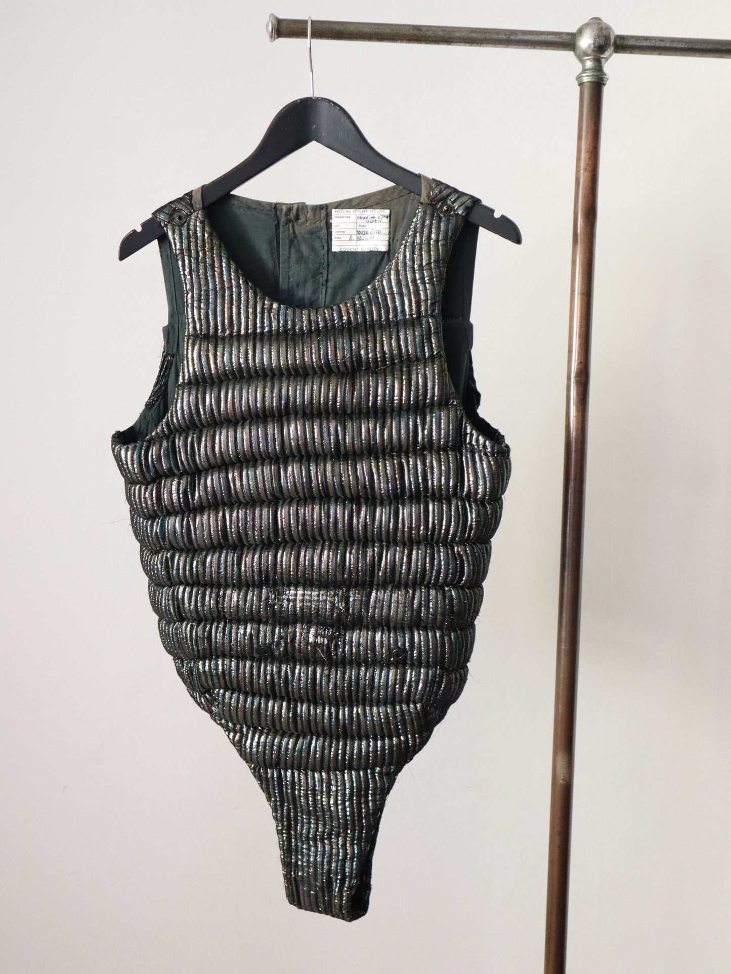 Royal Opera House Costume Metallic Leotard Quilted Padded