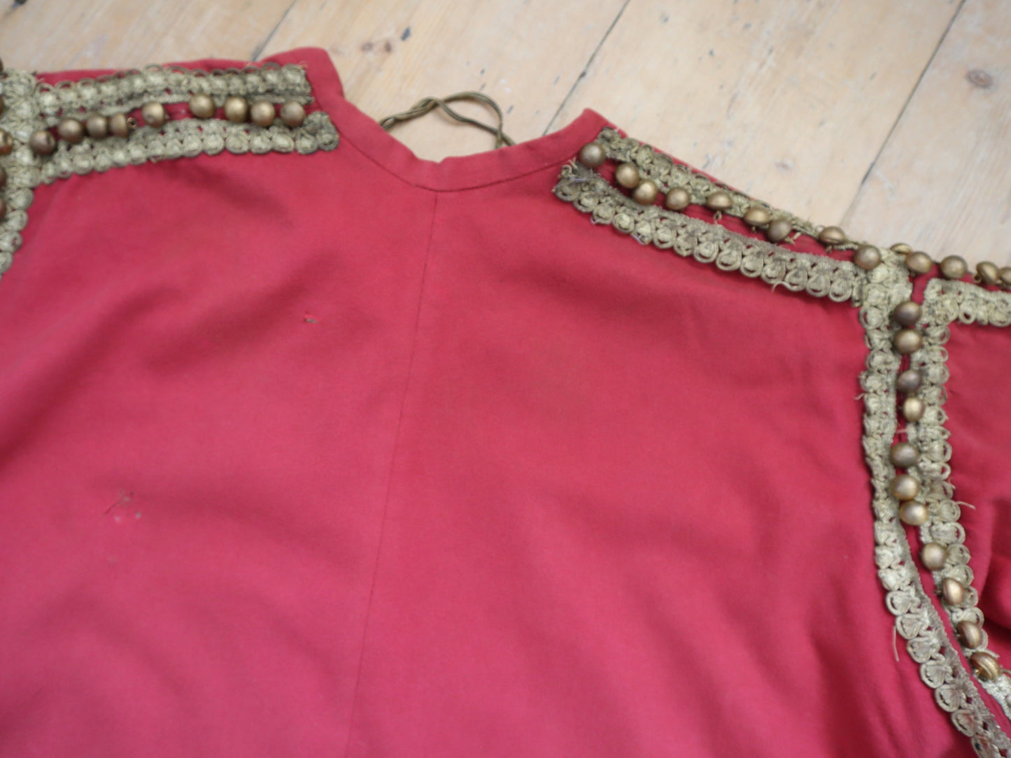 Antique French Pink Costume Tunic Jacket Gold Embellishments Opera Theatre 1910s