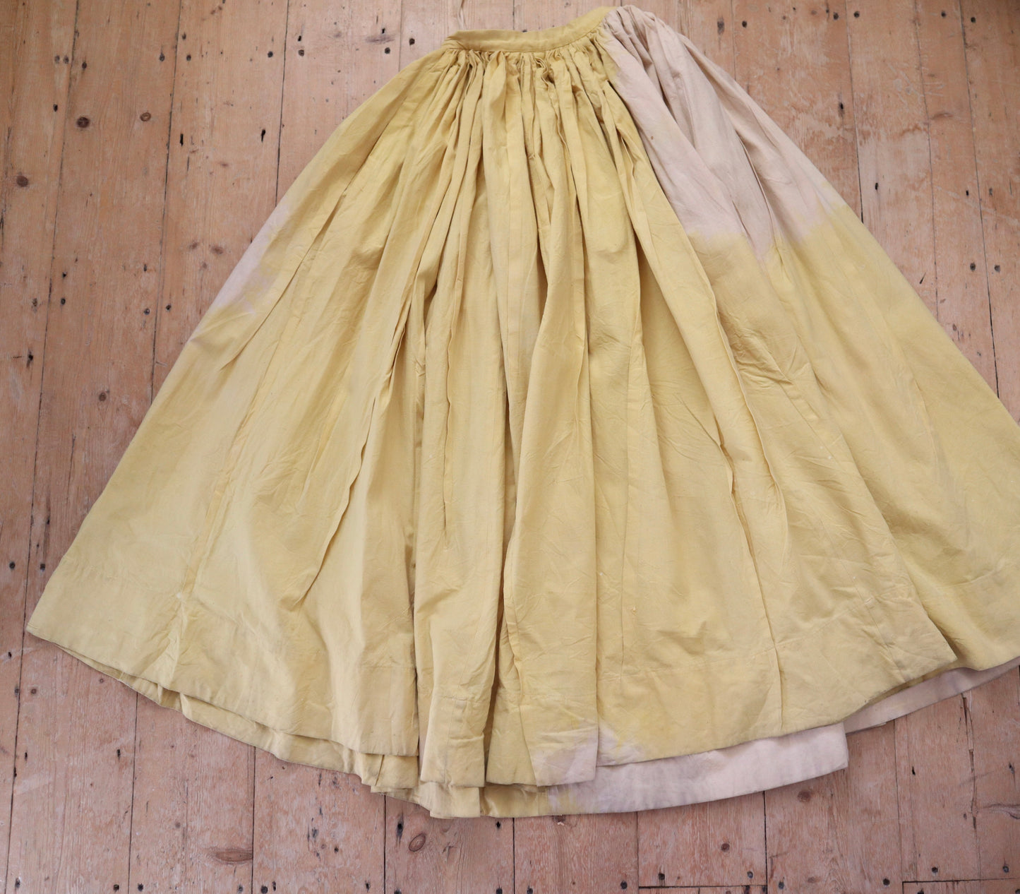 Royal Opera House Costume London Full Sunset Yellow Cotton Skirt Long