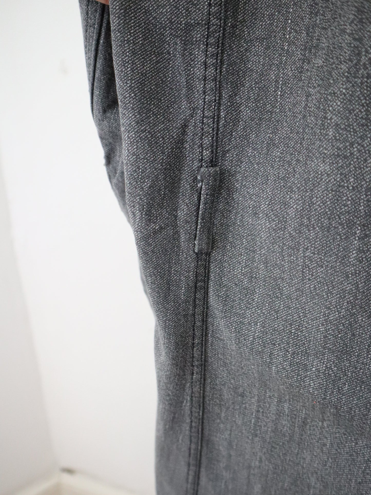 1940s French Grey Workwear Duster Jacket Coat Cotton Chore Le Rhin