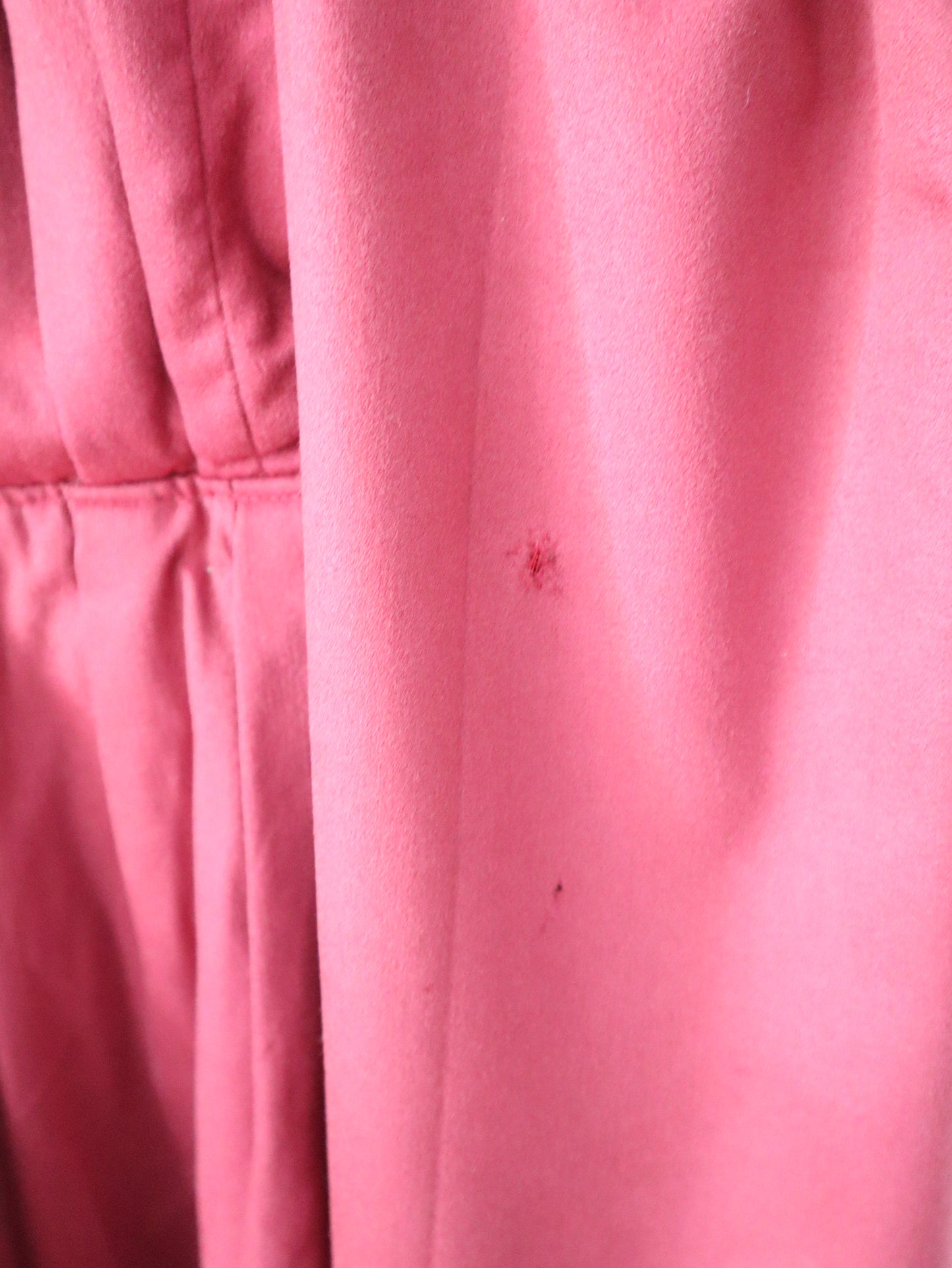 1920s French Theatre Opera Pink Wool Tunic Top Dress Pleats