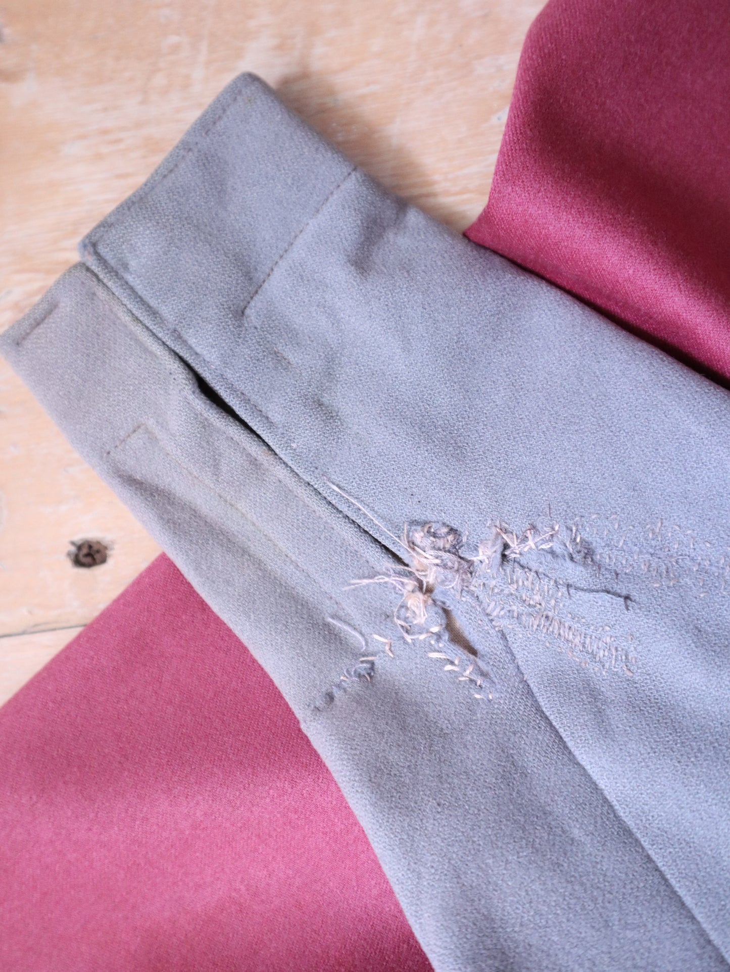 1920s French Theatre Opera Pink Wool Tunic Top Dress Pleats