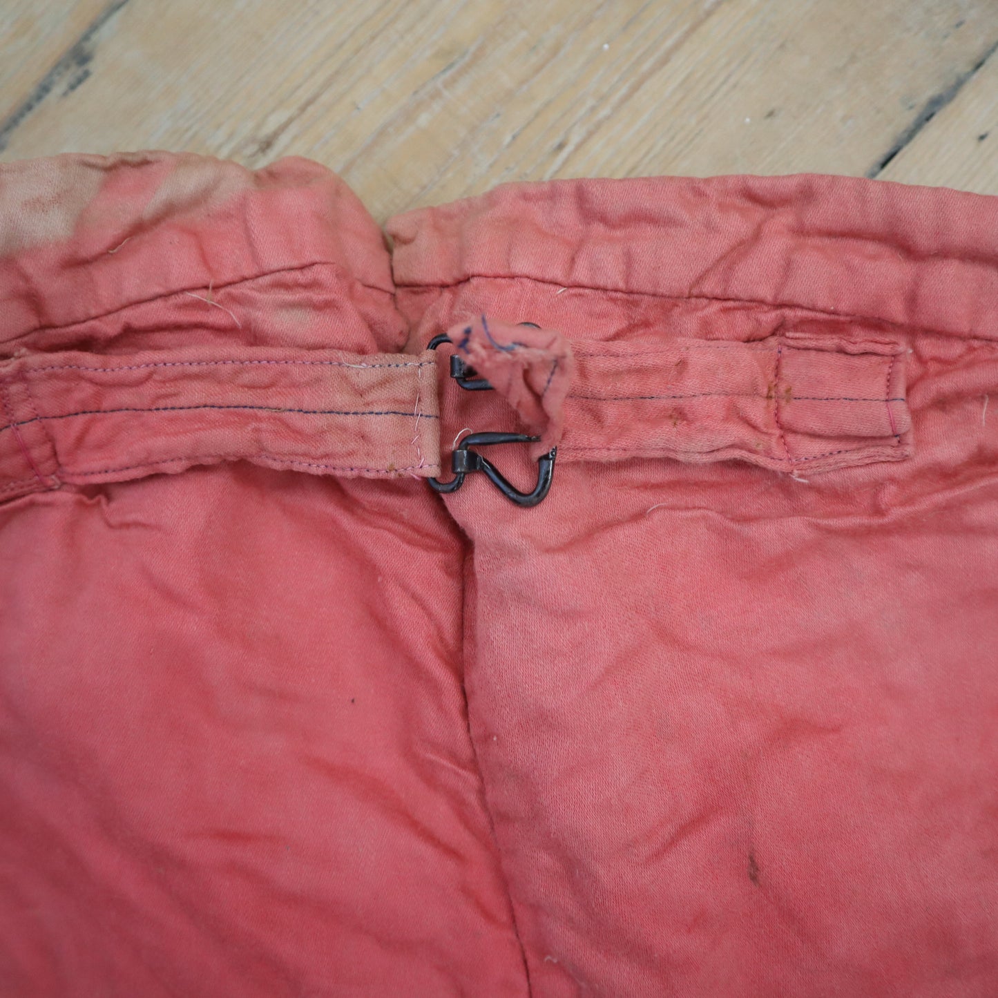 Antique French Child’s Theatre Costume Breeches Pink Red Cotton