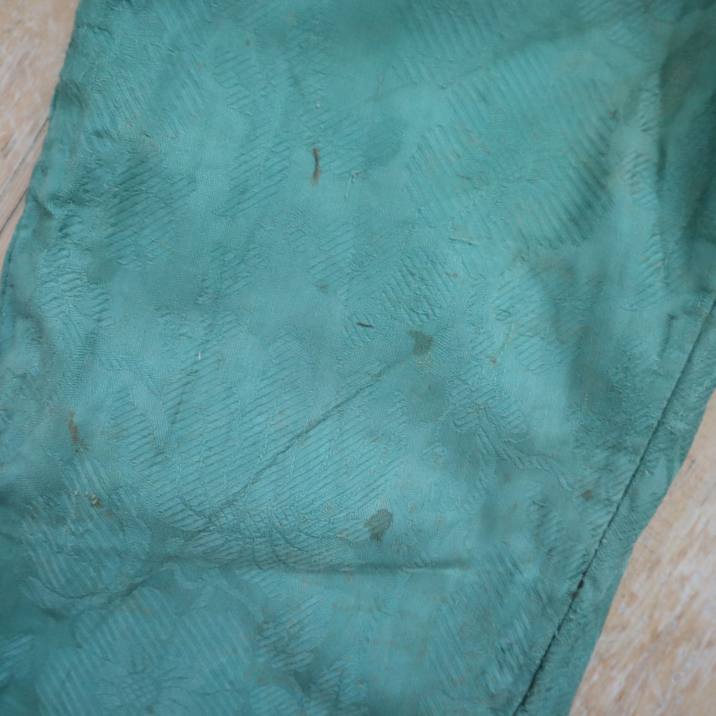 Antique French Child’s Theatre Costume Breeches Green Woven Cotton