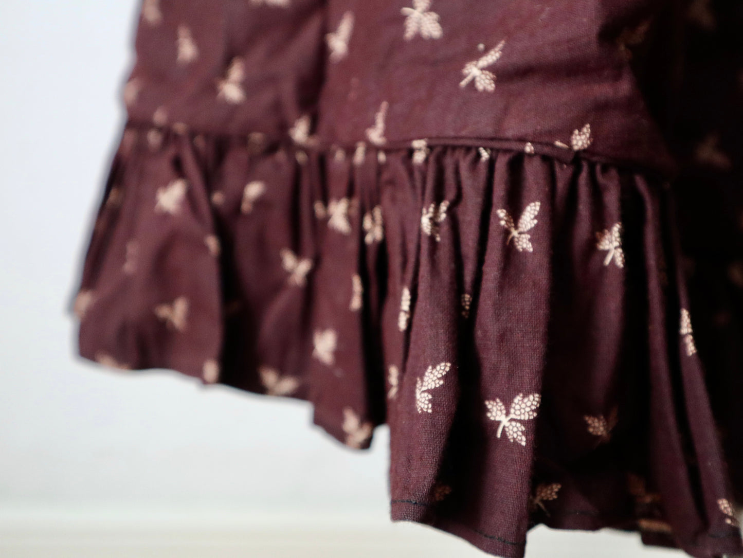 Antique 19th century German Hockmantel full length cotton cloak wool flannel lined