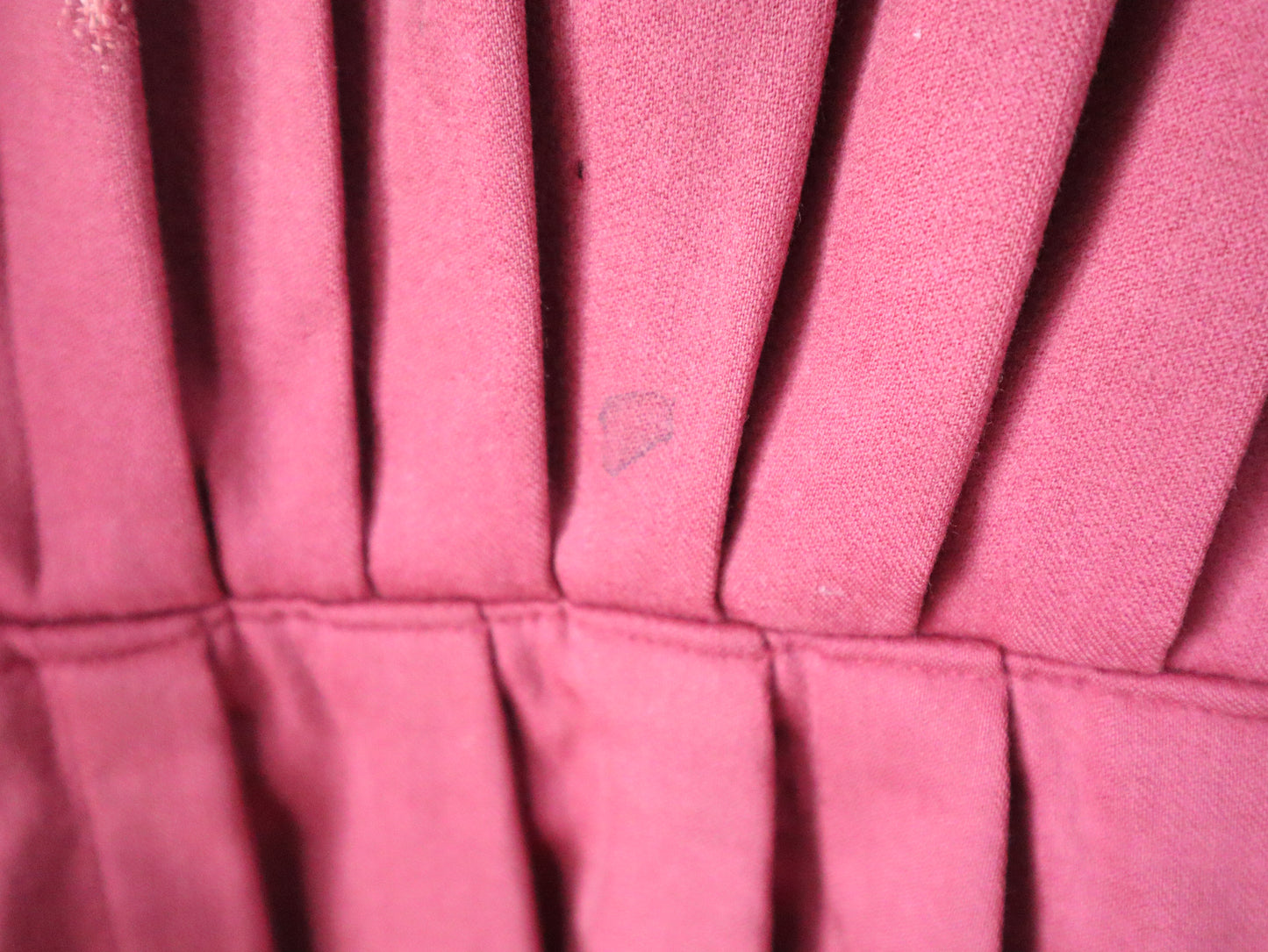 1920s French Theatre Opera Pink Wool Tunic Top Dress Pleats