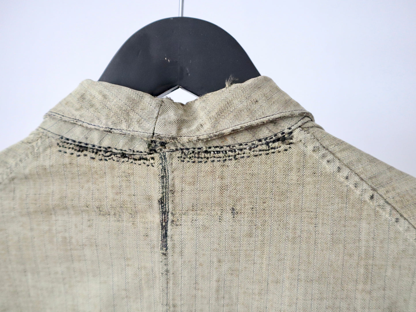 1930s French workwear jacket cotton herringbone weave RARE